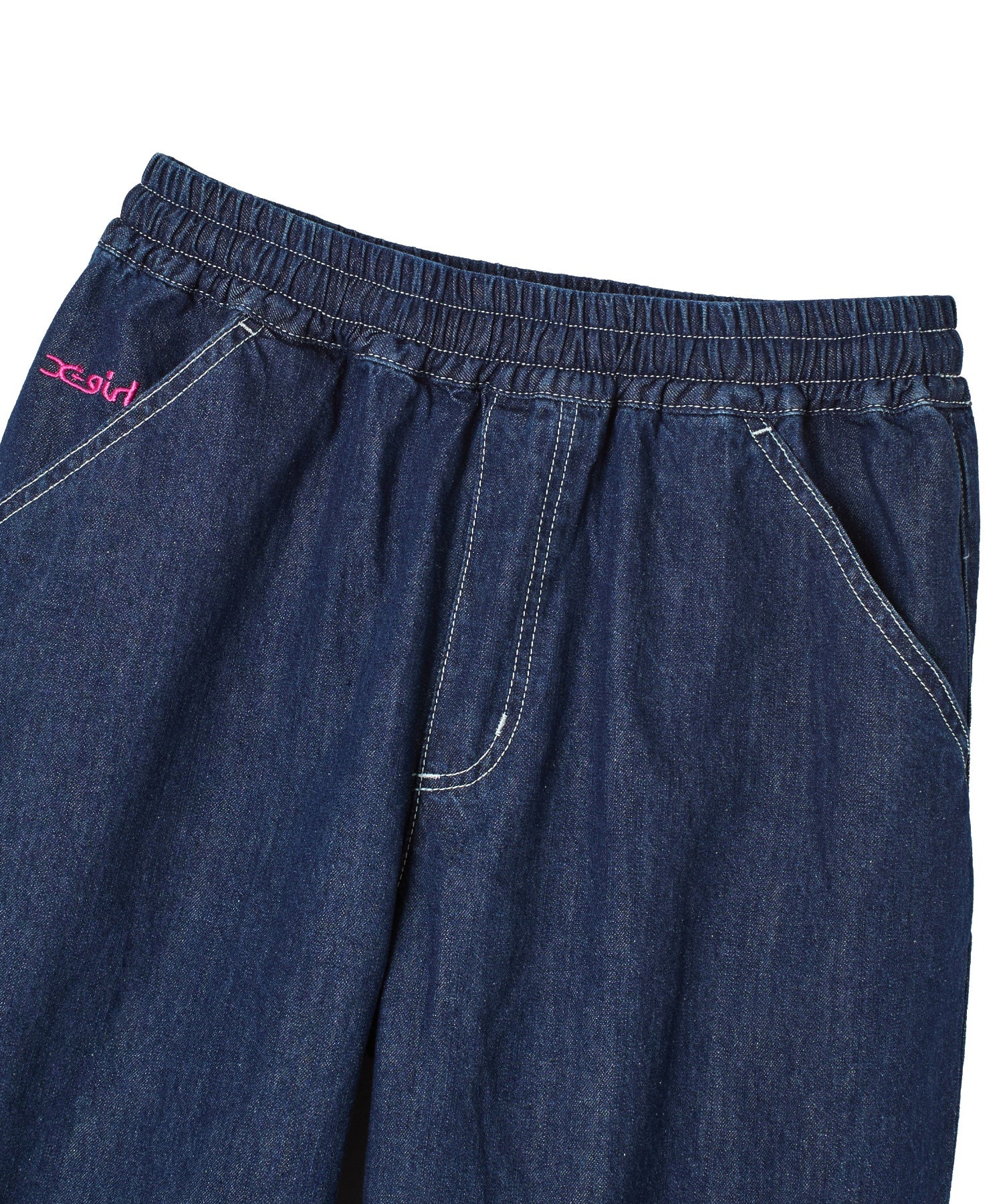 FACE LABEL POCKET EASY PANTS