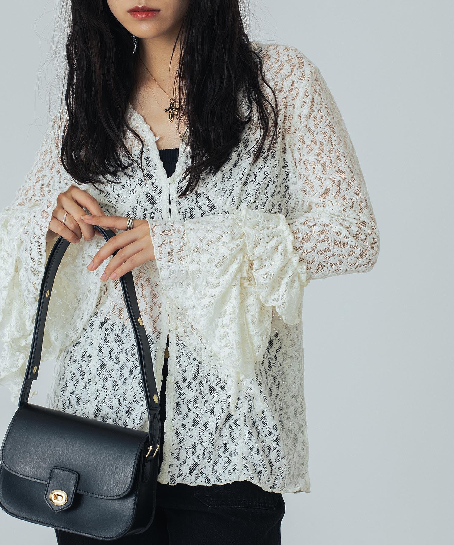 CREOLME/LACE L/S TOP