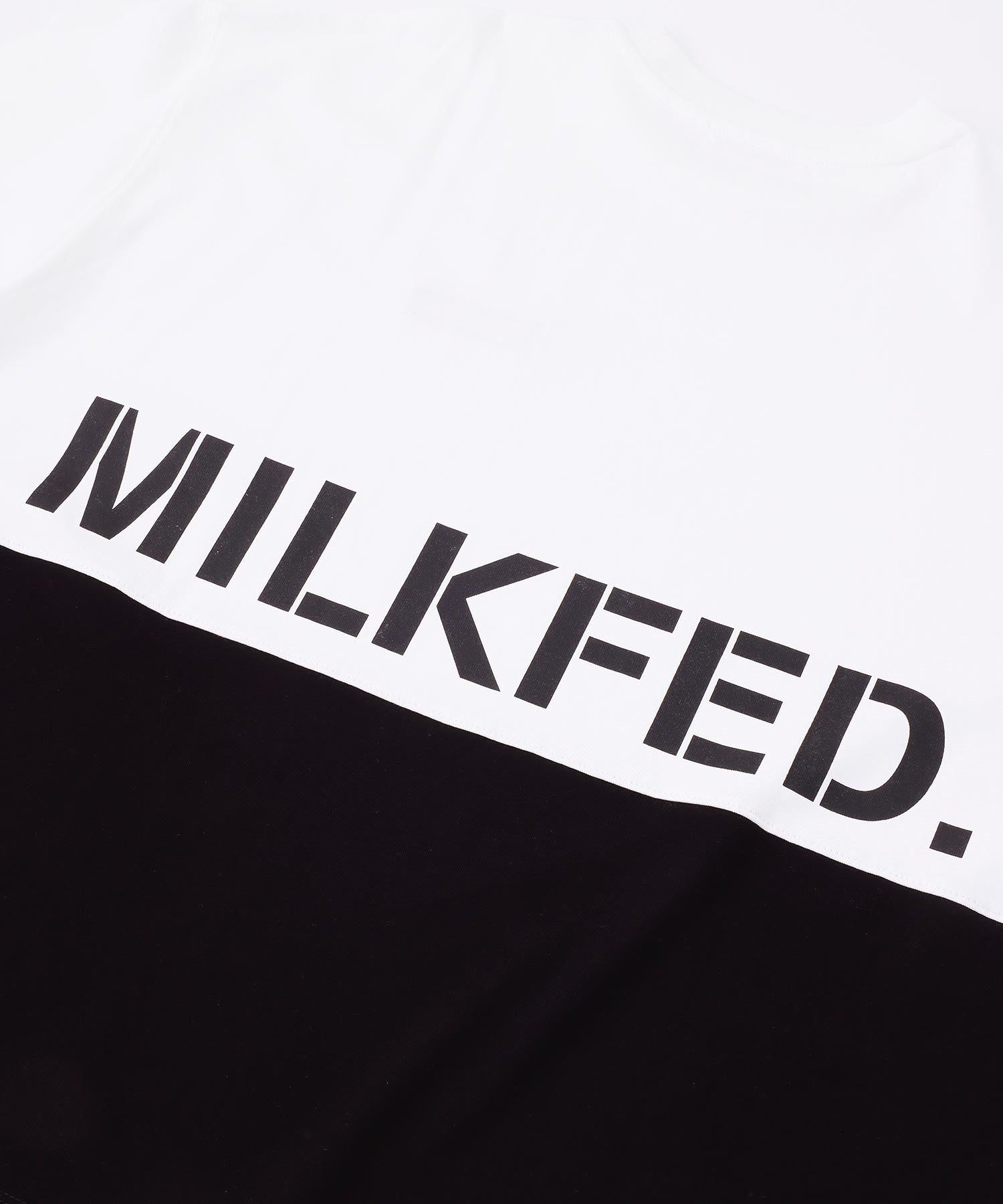 STENCIL LOGO PANELED S/S TOP MILKFED.
