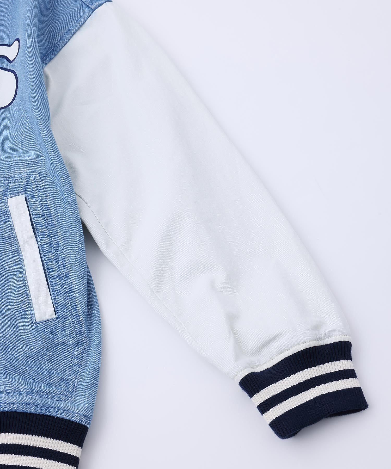 DENIM VARSITY JACKET SILAS