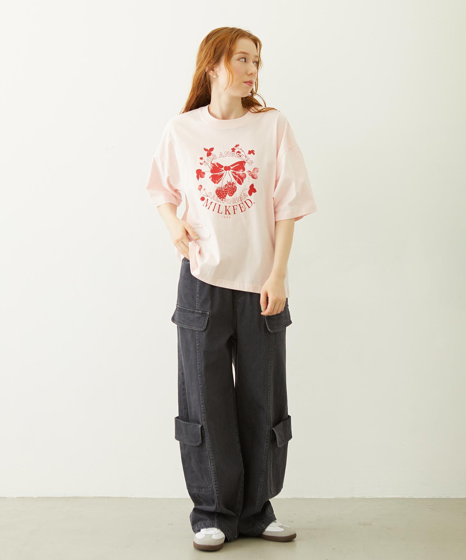 WATERCOLOR STRAWBERRY WIDE S/S TEE