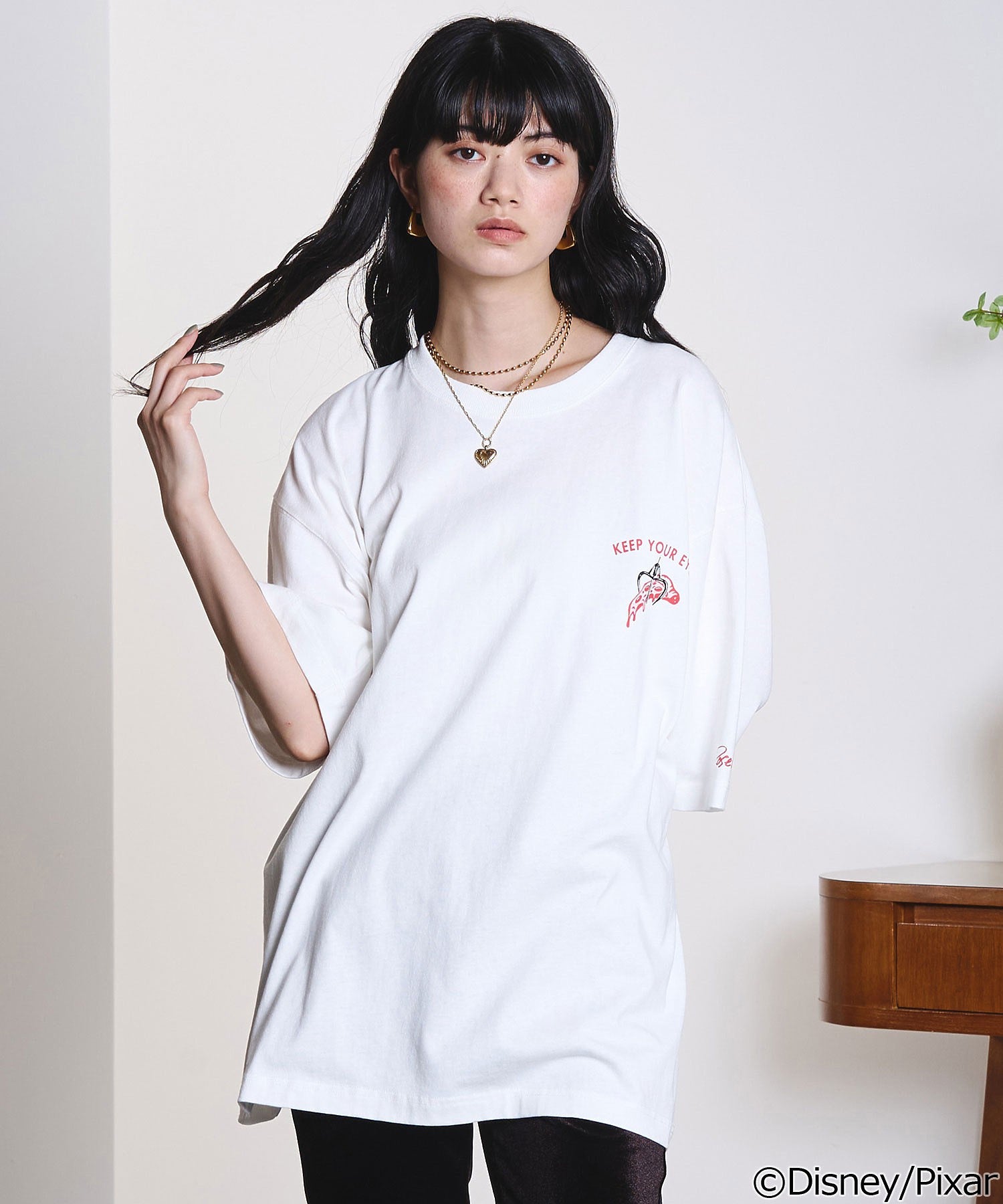 model:163cm 着用サイズ:L