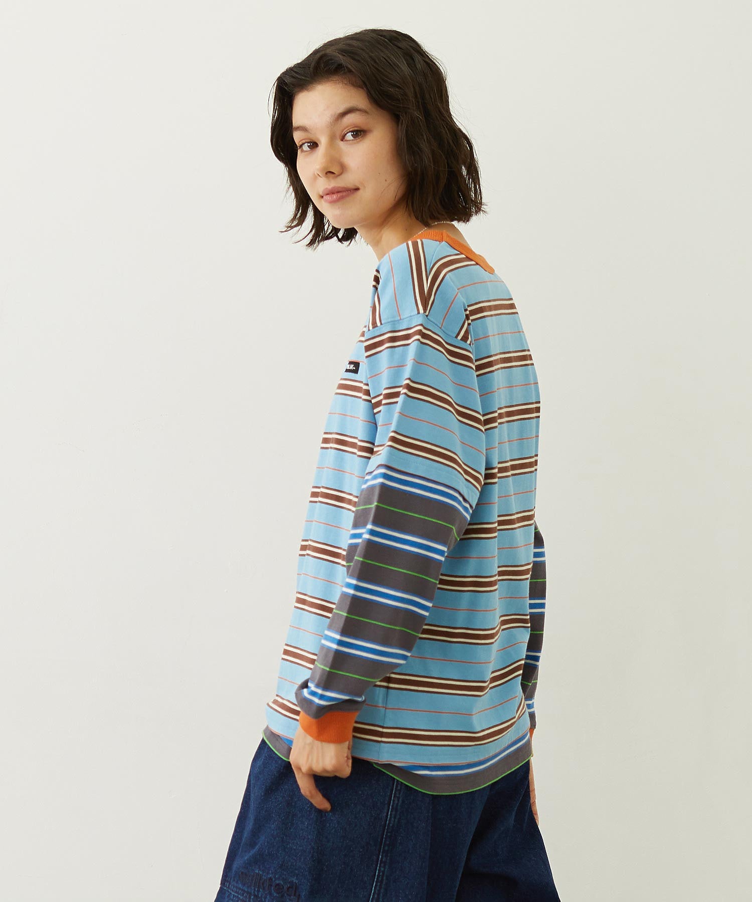 LAYERED LOOK STRIPED TOP