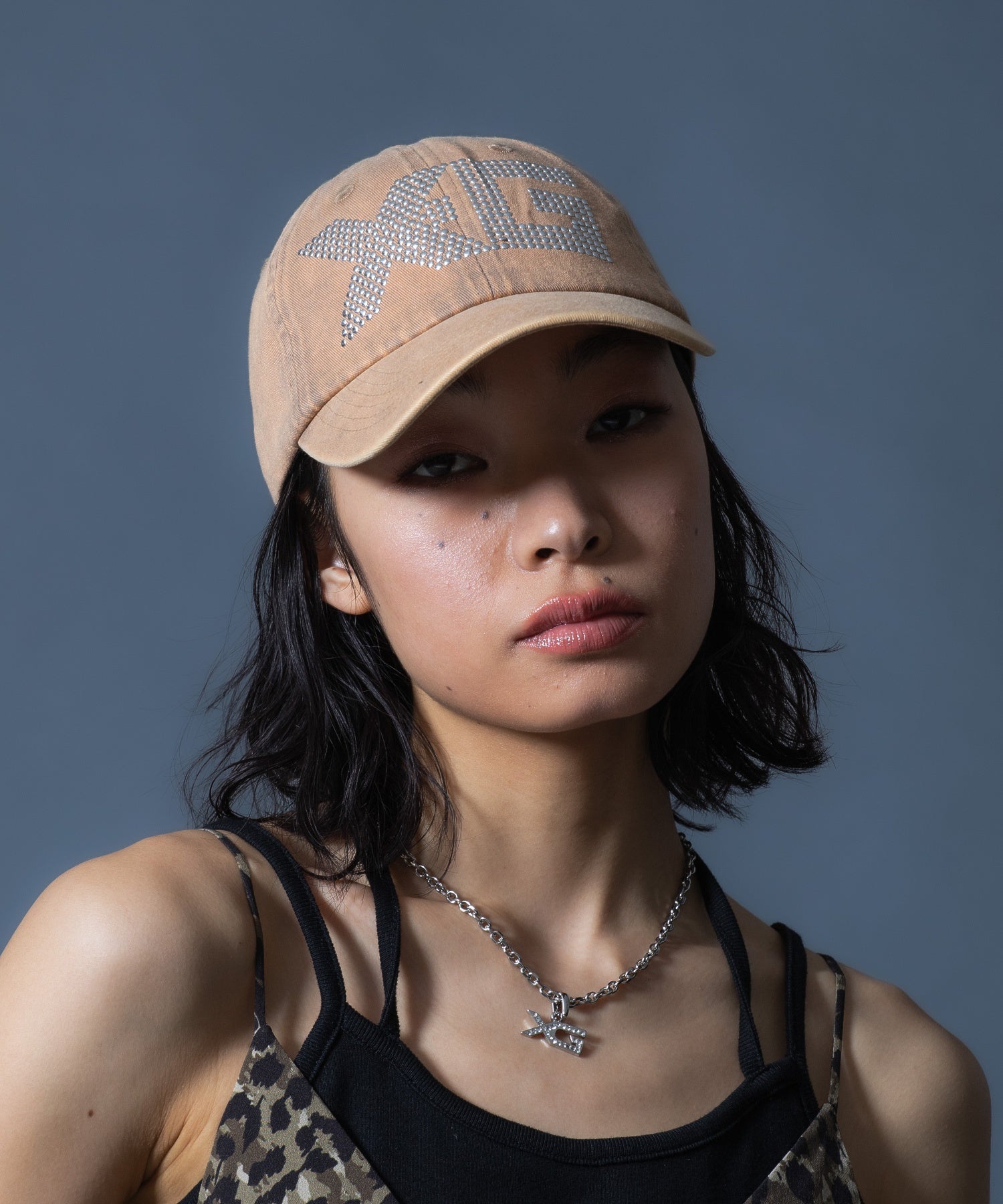 LOGO MARK STUDDED 6PANEL CAP
