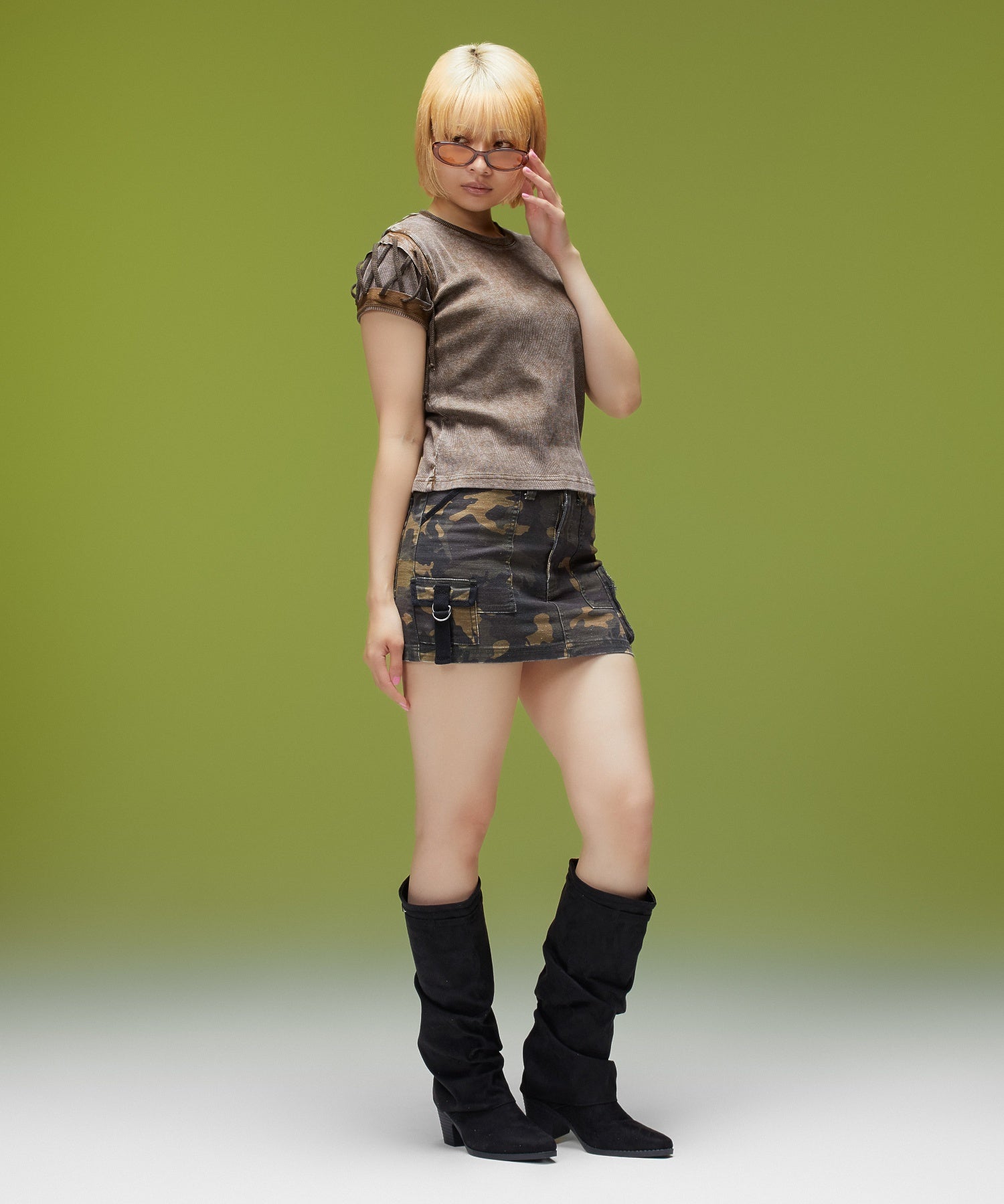 MULTI POCKET MINI SKIRT
