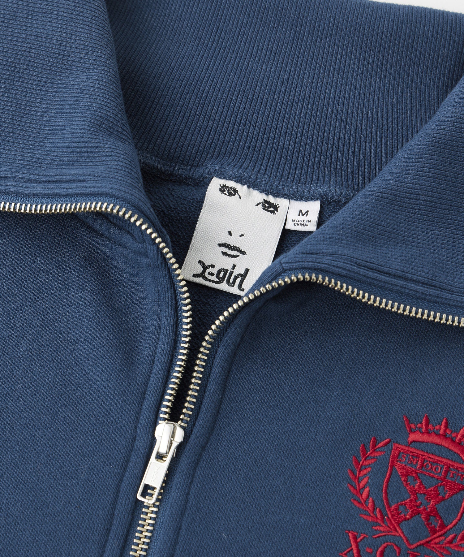 PREP LOGO HALF ZIP SWEAT TOP