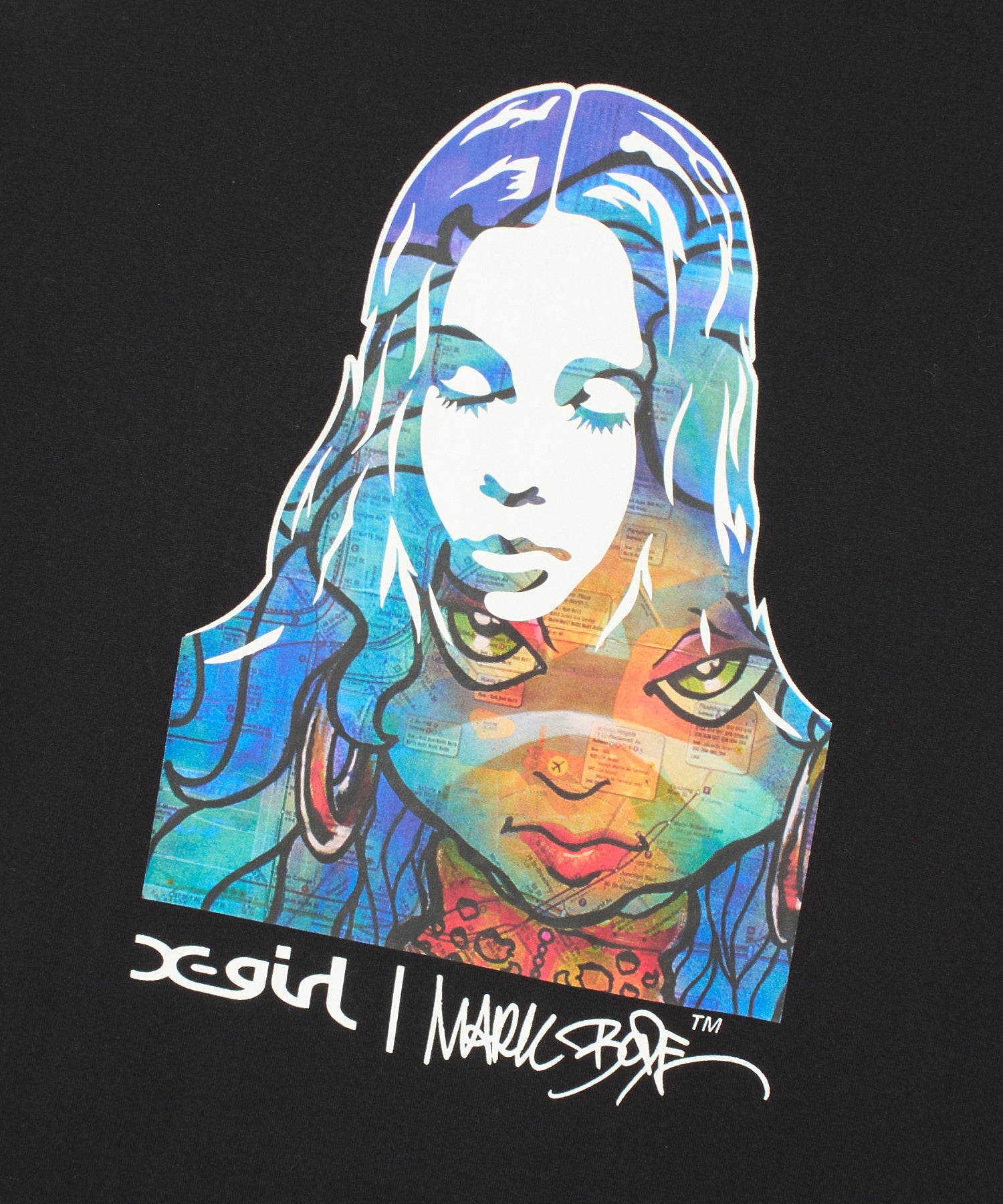 X-girl × Mark Bode S/S TEE