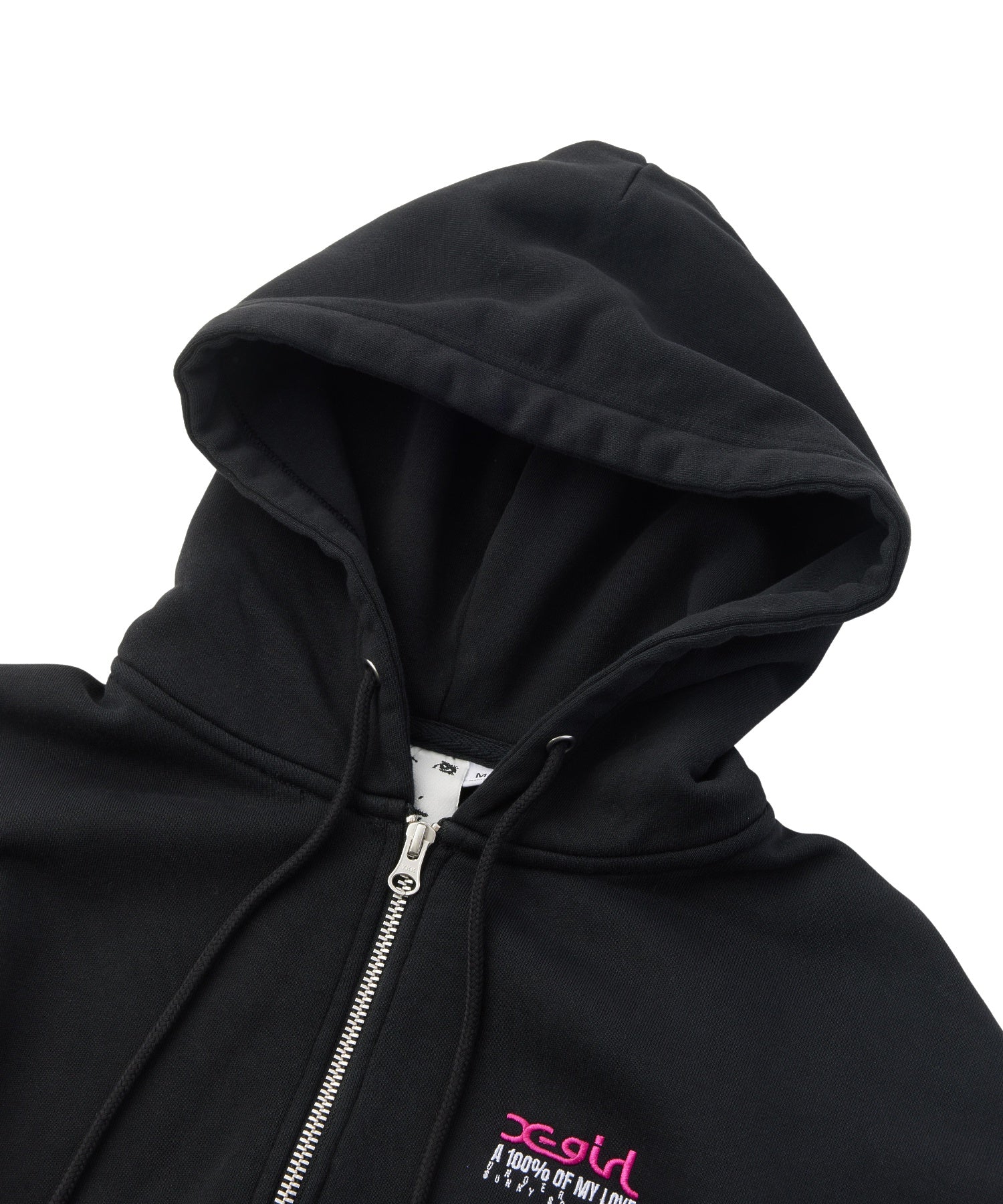 FACE BOX AND MESSAGE ZIP UP SWEAT HOODIE