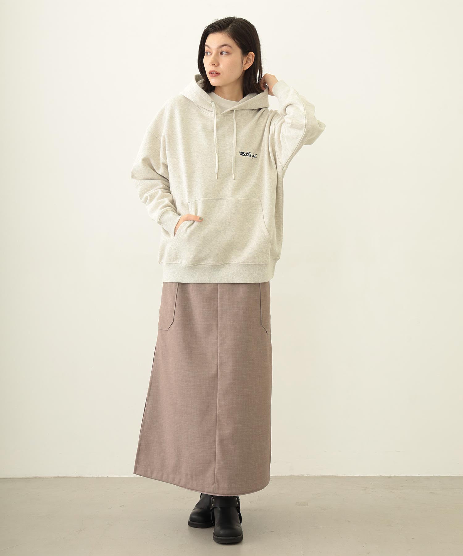 ICING LOGO WIDE SWEAT HOODIE