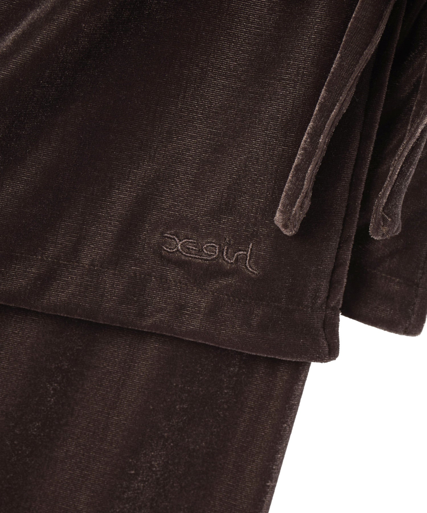 LAYERED STYLE VELOUR PANTS