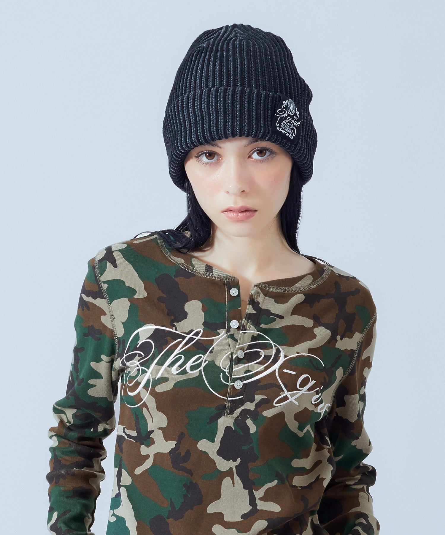 BICOLOR RIB CUFF BEANIE