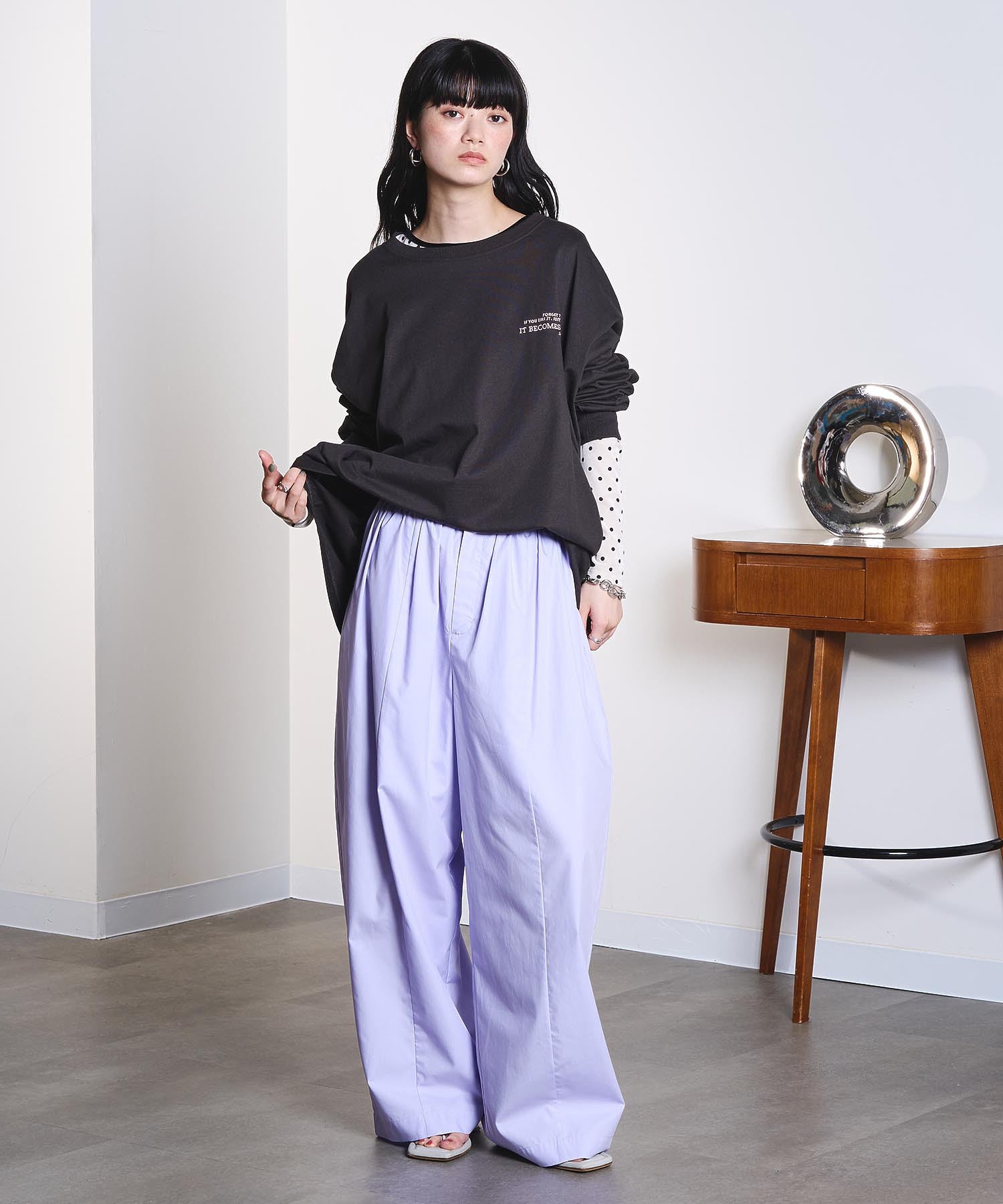 model:163cm 着用サイズ:M