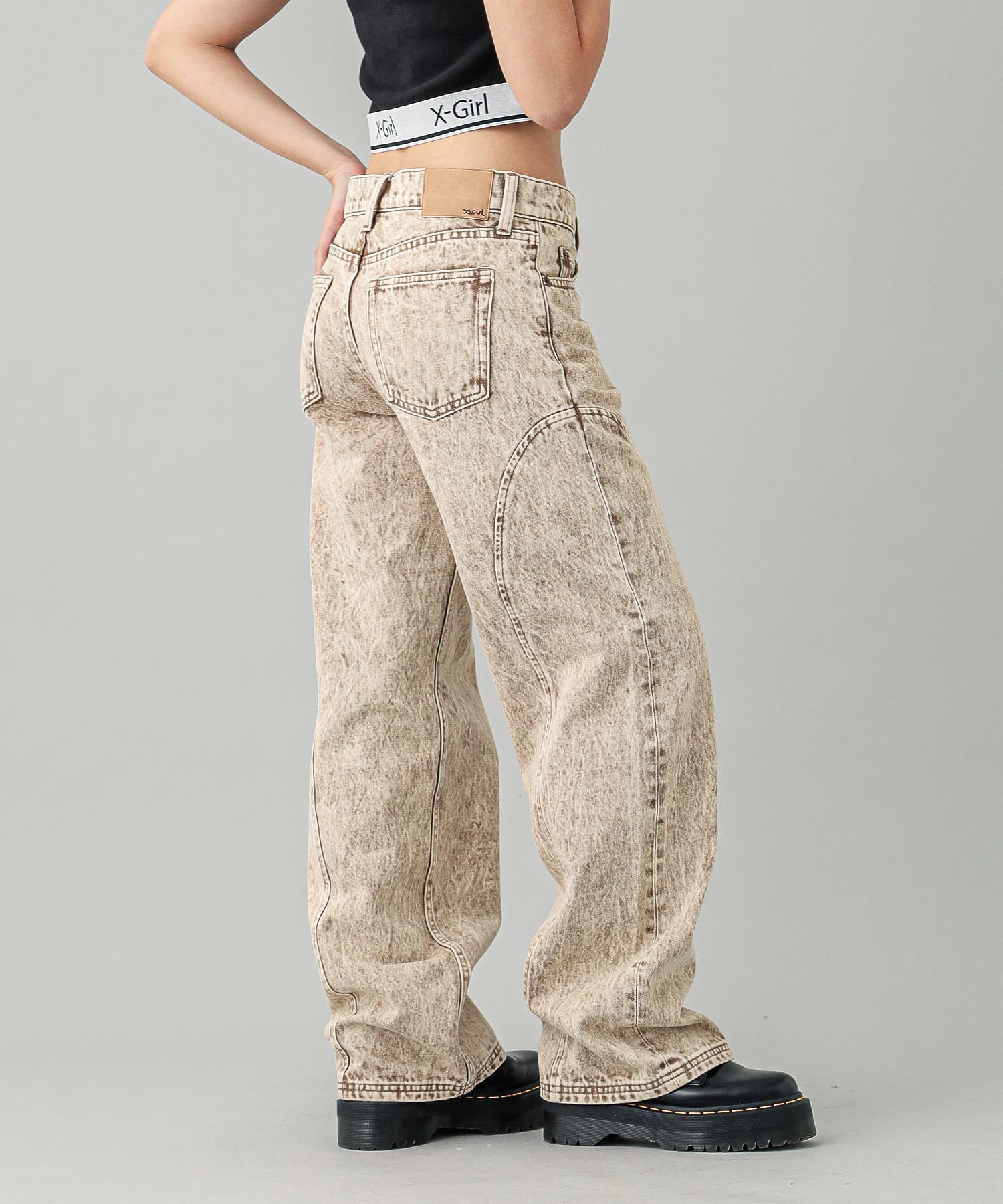 SEAM STRAIGHT LEG PANTS