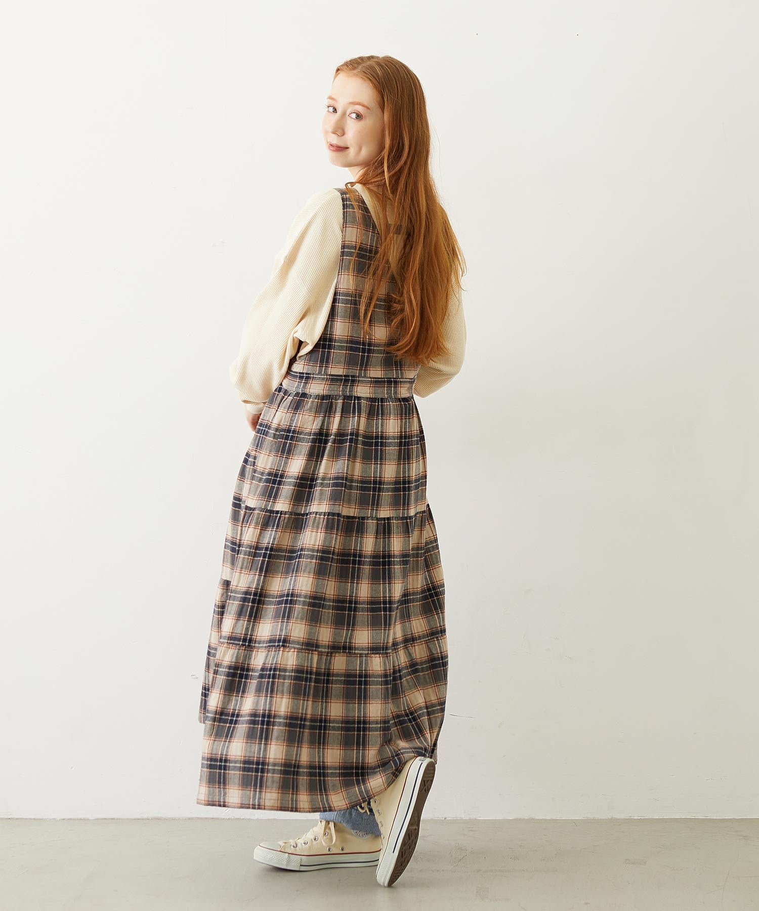 APRON TIERED DRESS