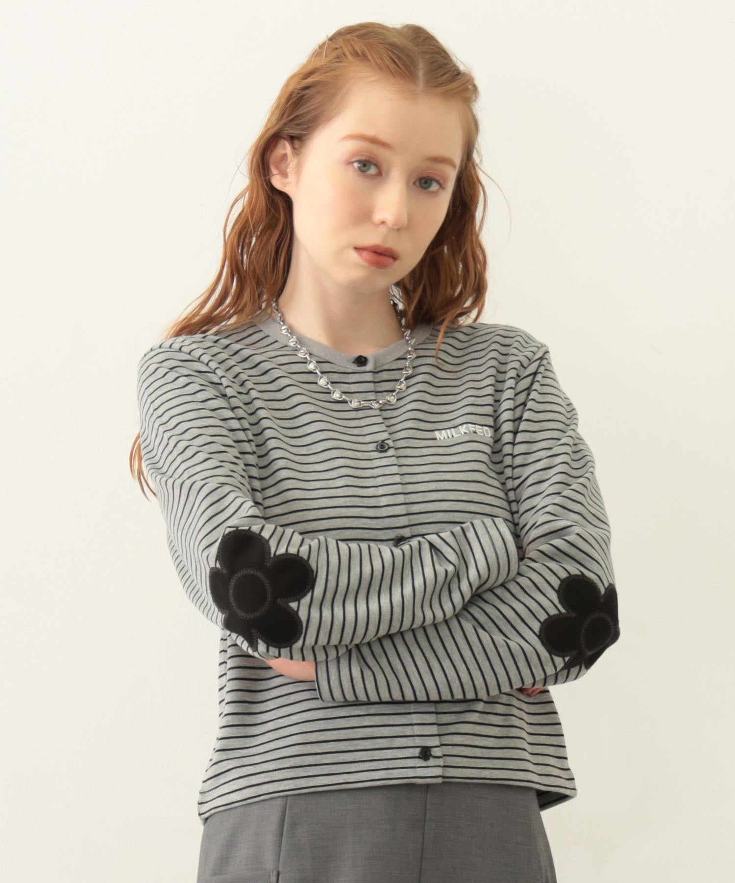 FLOWER ELBOW CARDIGAN