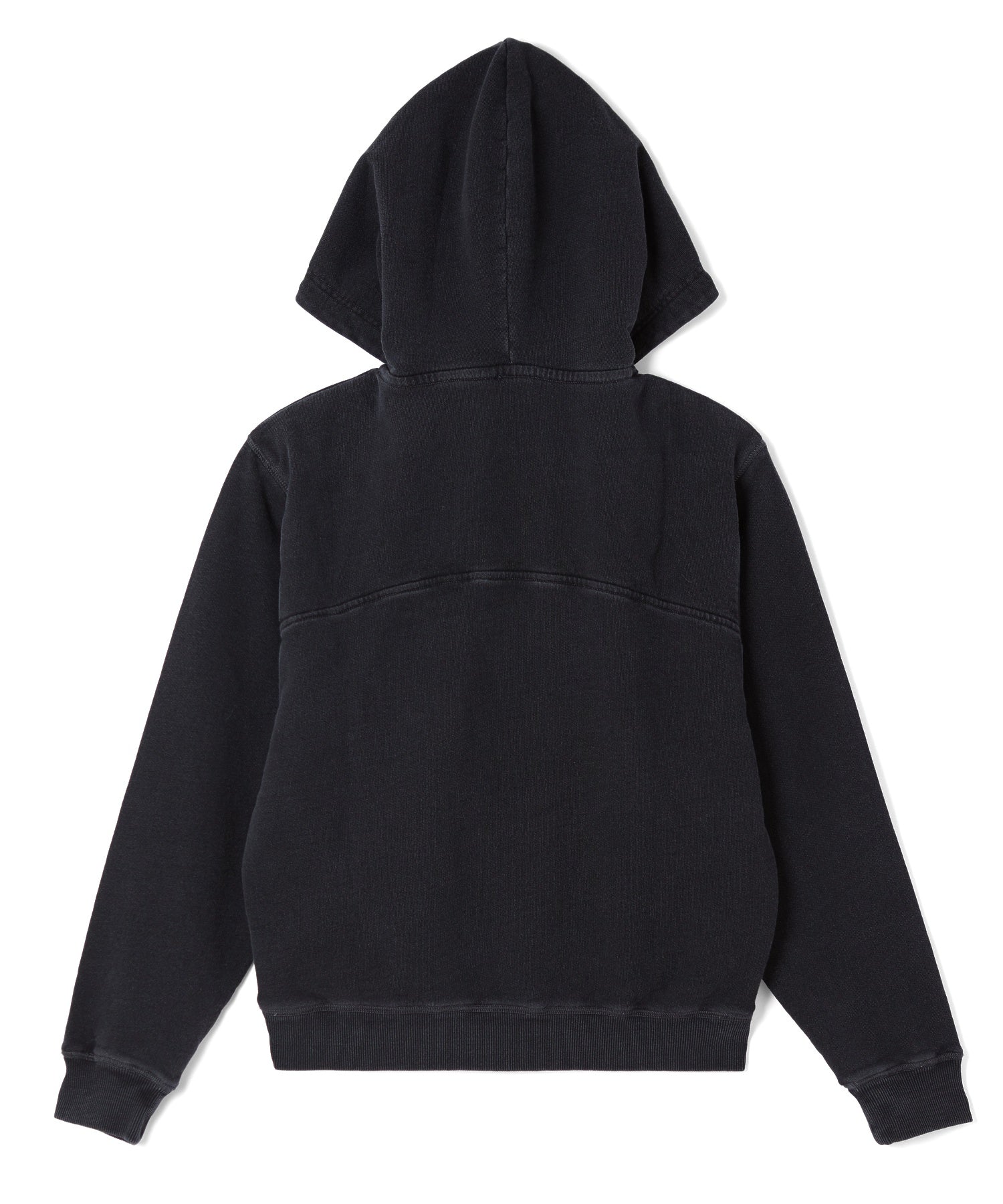 LAYERED STYLE FRONT SLIT SWEAT HOODIE