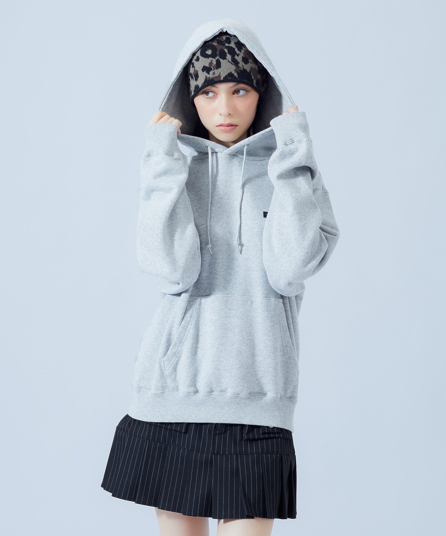 X-GIRL LOGO REVERSIBLE JACQUARD BEANIE