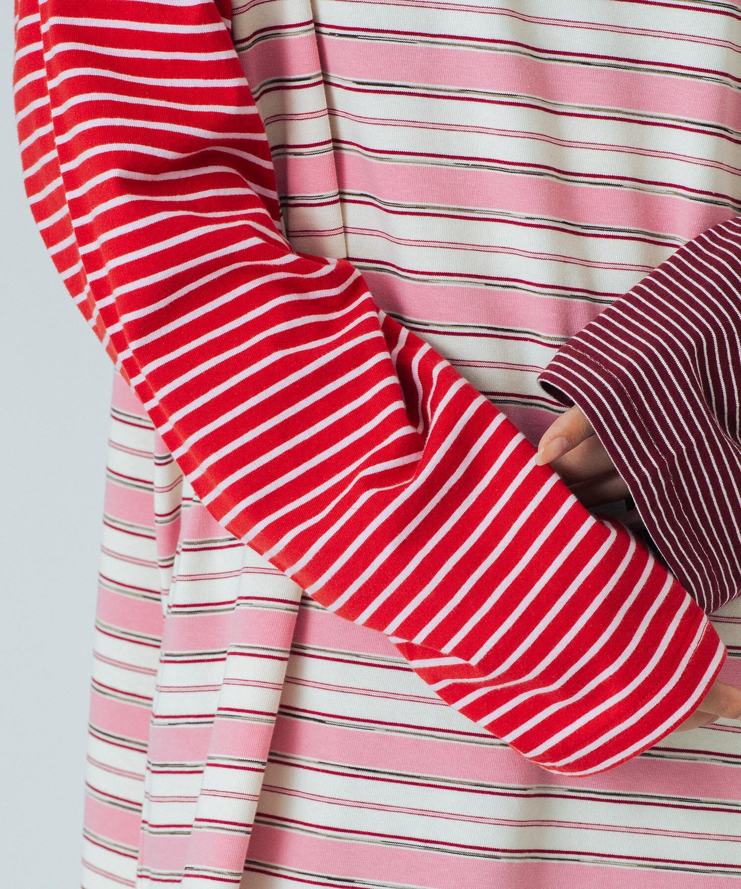 CREOLME/MULTI STRIPE L/S TEE