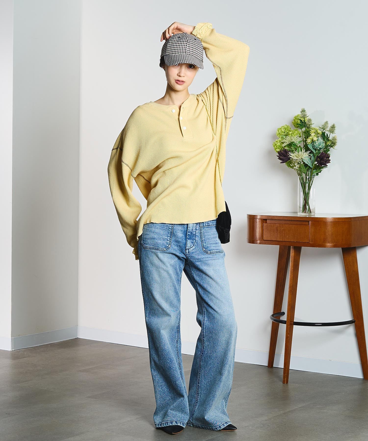 CREOLME/CHECK PATTERN CAP