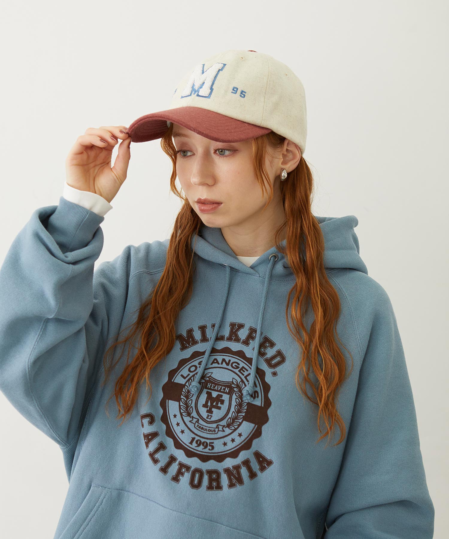 CHENILLE LOGO EMBROIDERY MELTON CAP