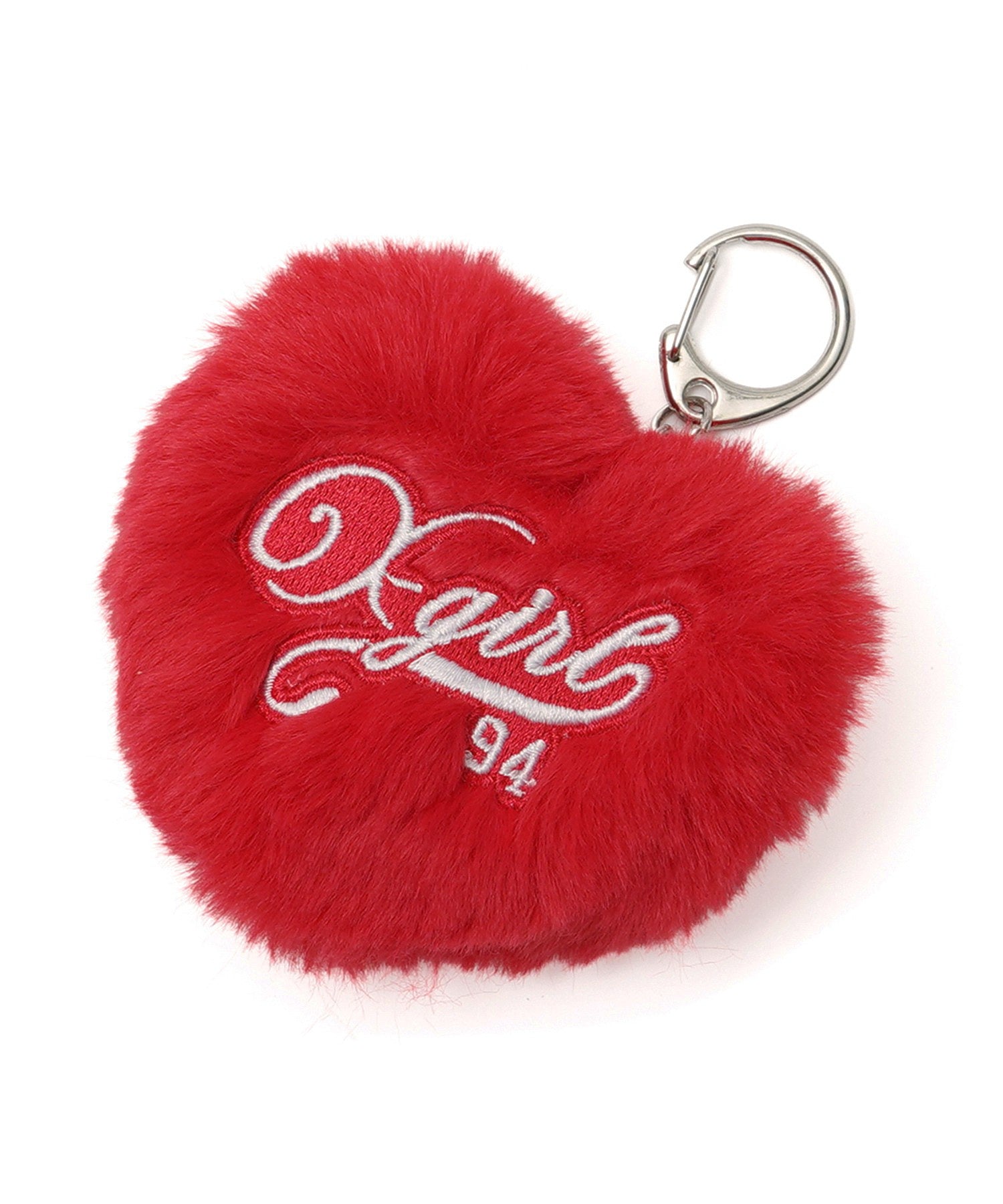 PADDED HEART KEY CHARM