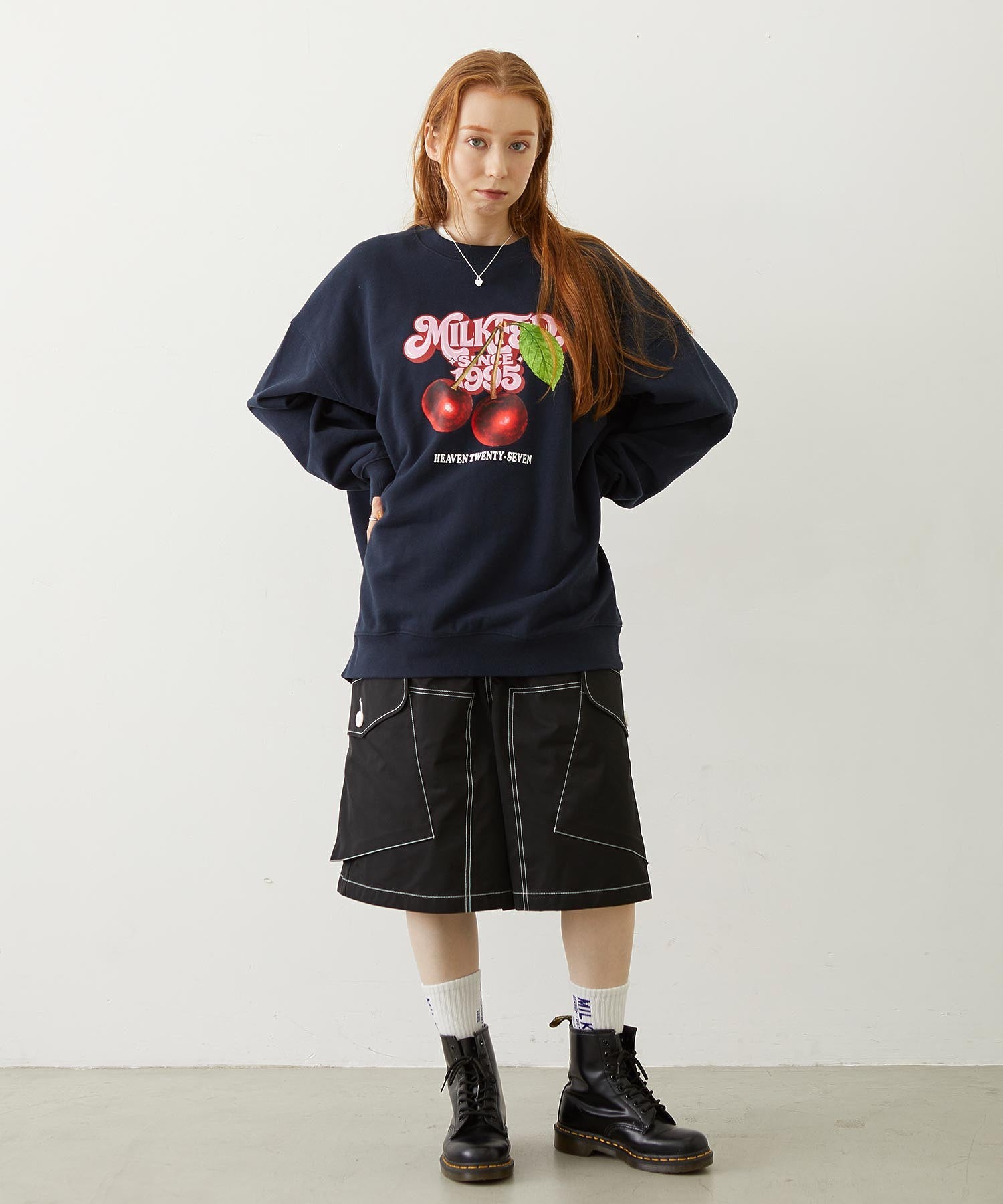 CHERRY LOGO SWEAT TOP