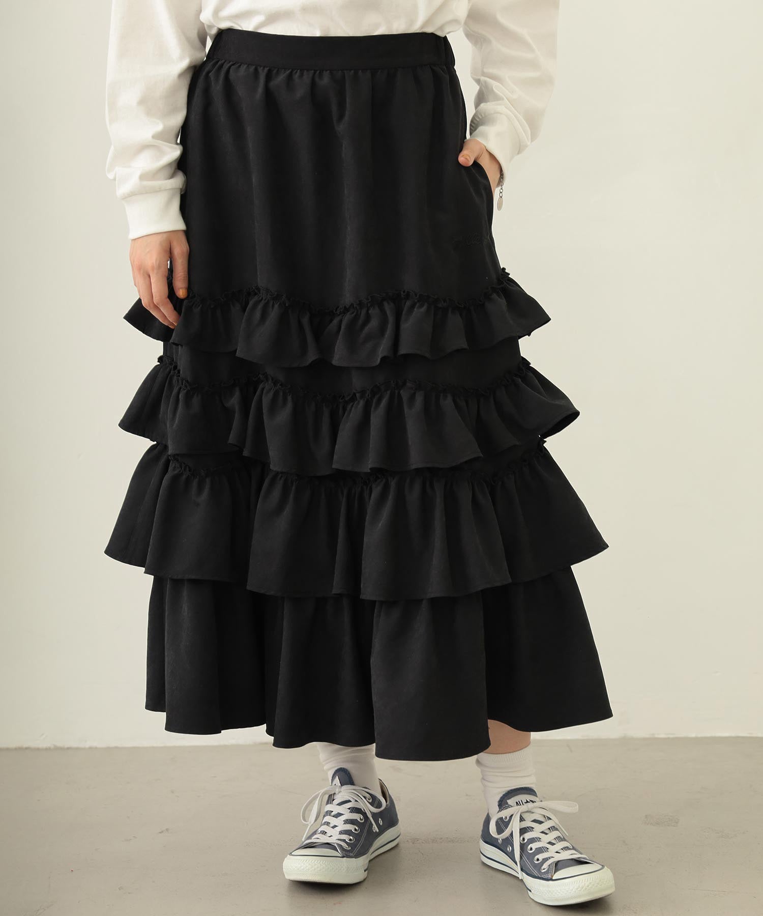 SOLID DIRNDL SKIRT