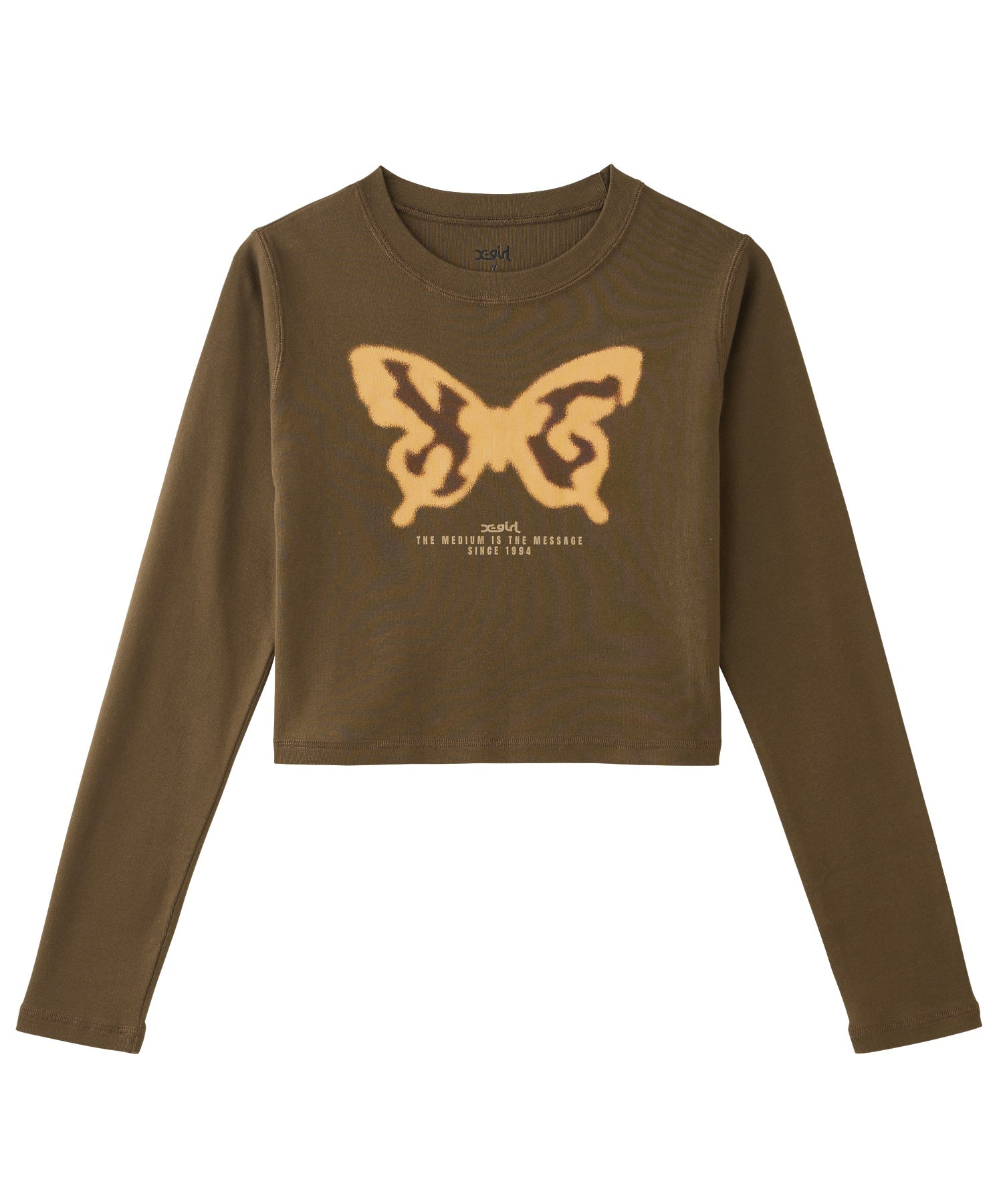 SPRAY BUTTERFLY PRINT L/S BABY TEE