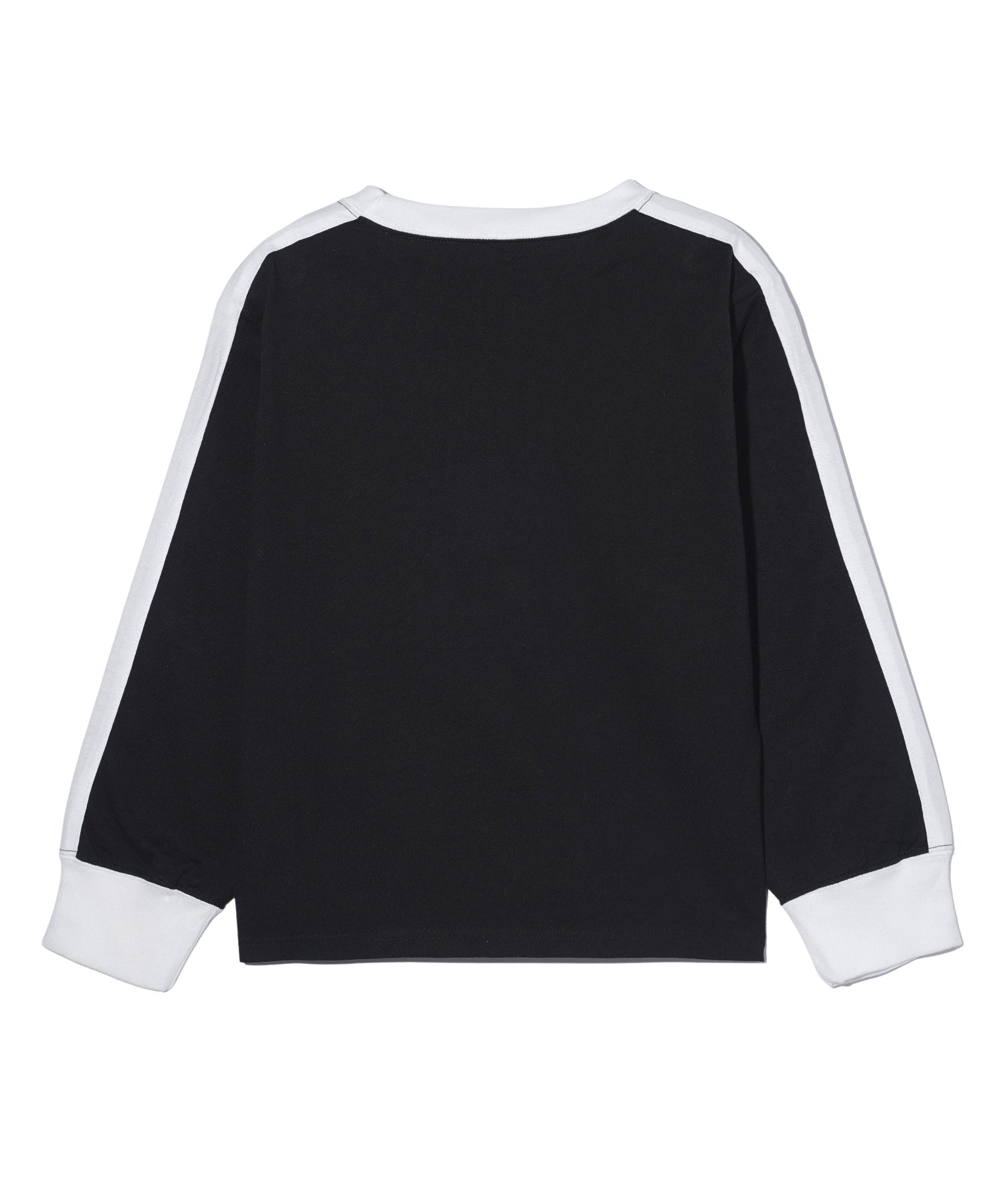 STRIPED SLEEVE COMPACT L/S TOP
