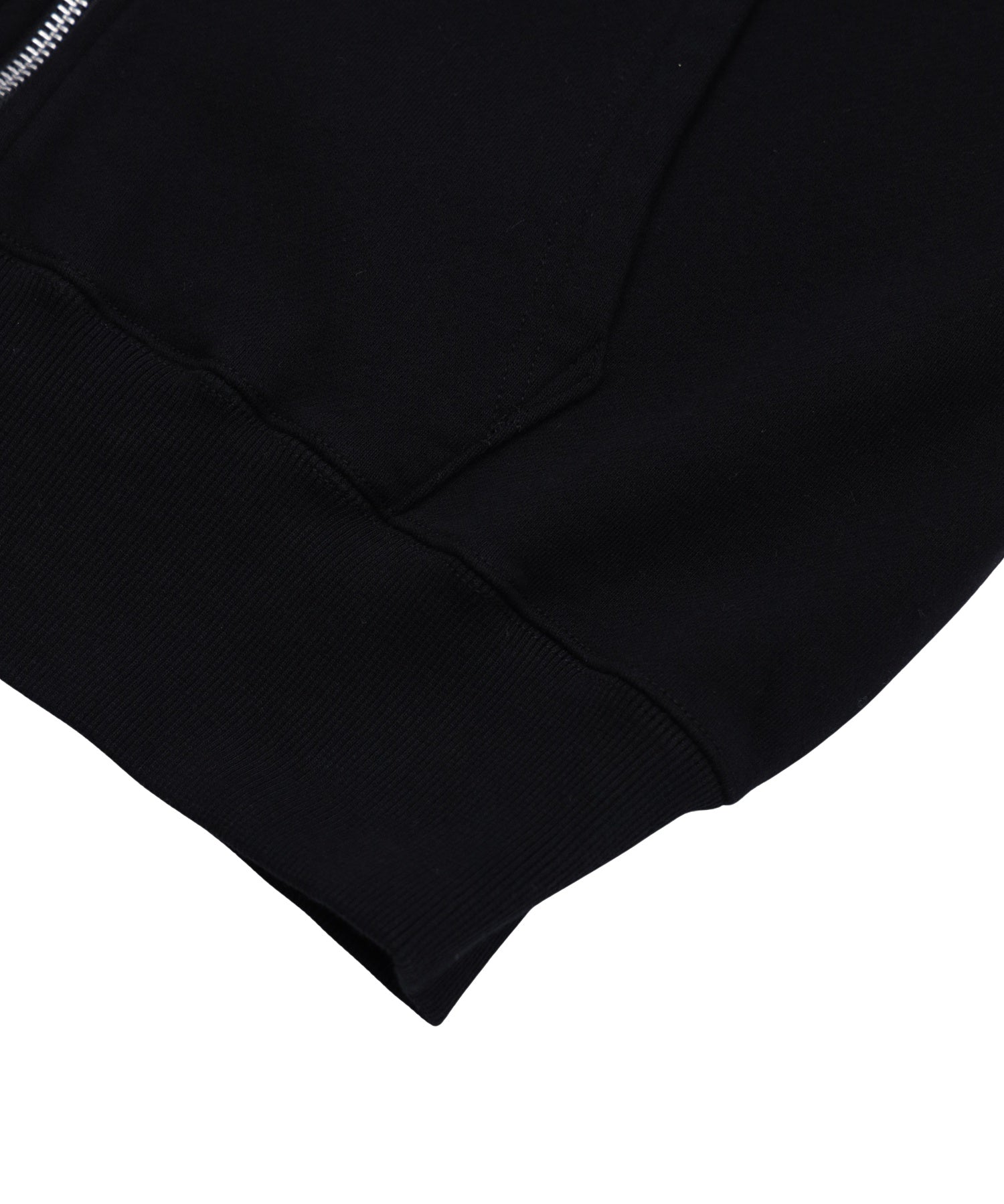 FACE IN CIRCLE LOGO PATCH ZIP UP SWEAT HOODIE