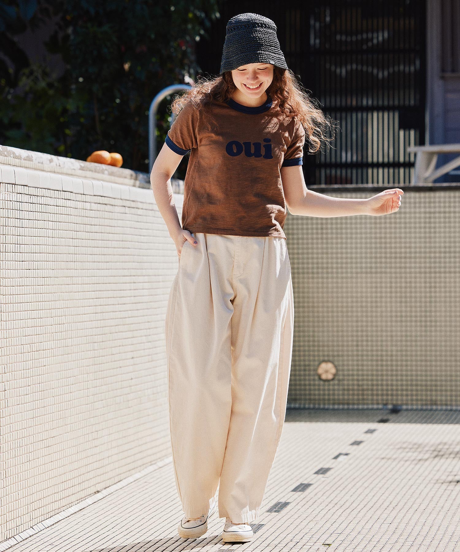 OUI SLAB COMPACT S/S RINGER TEE