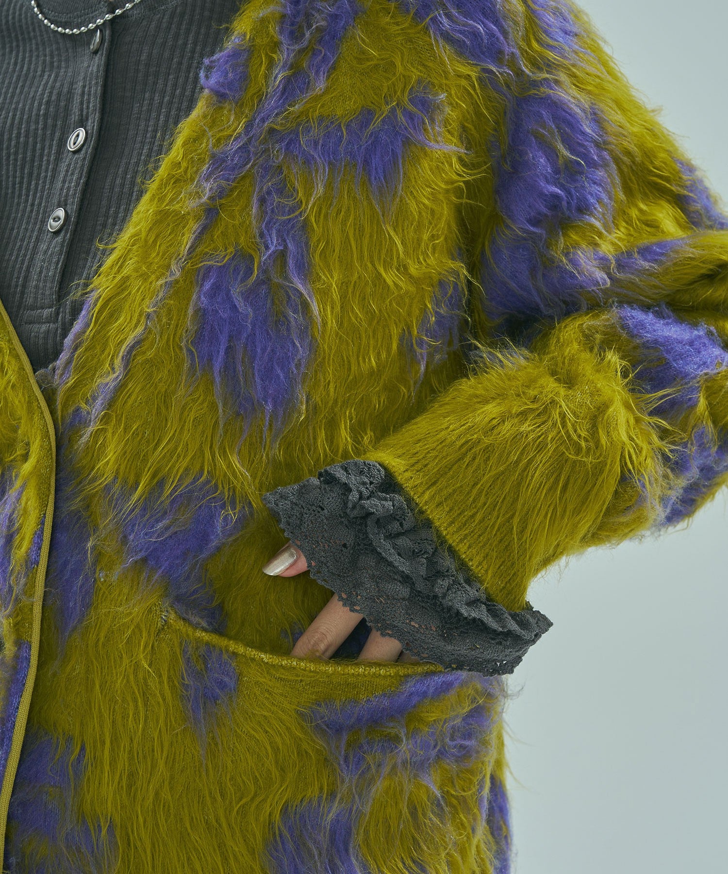 FLOWER JACQUARD CARDIGAN