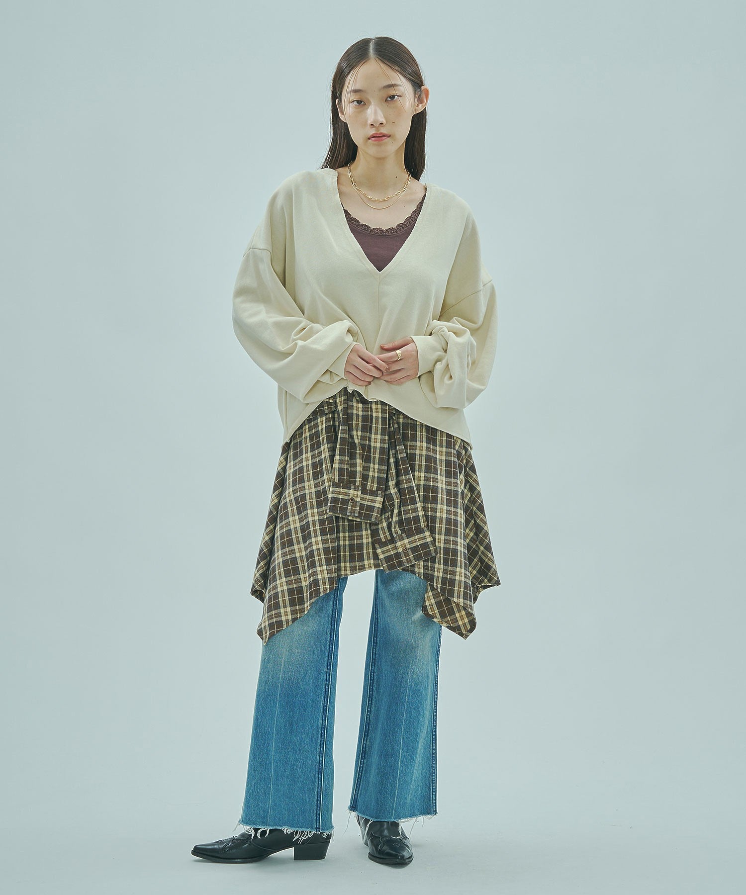 model:163cm 着用サイズ:ONE SIZE