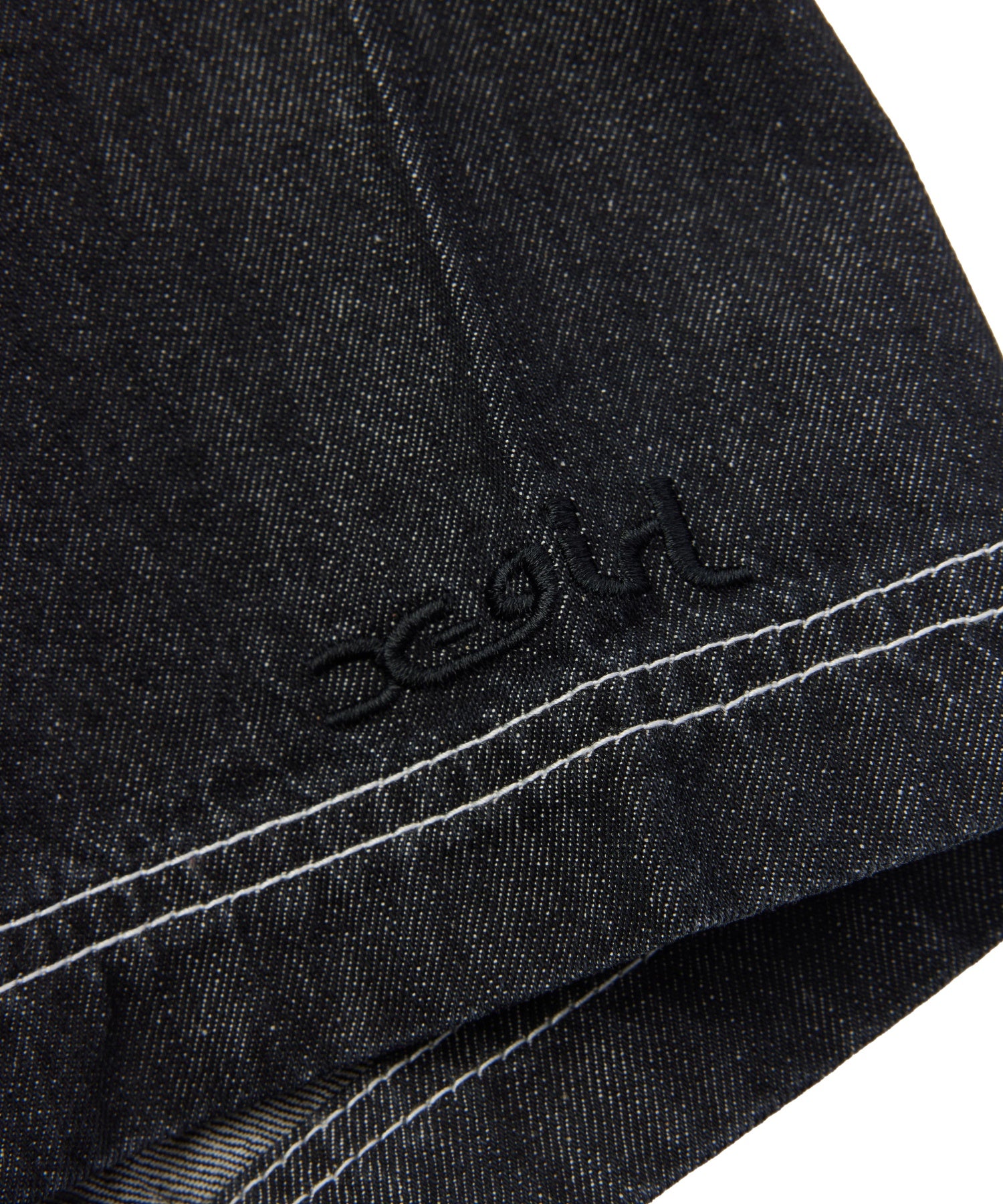 FACE LABEL BUTTON DOWN DENIM S/S SHIRT