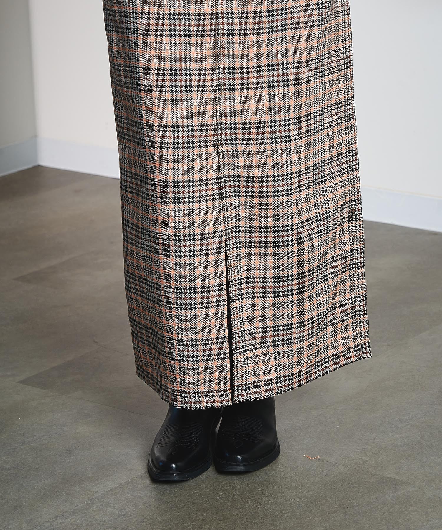 CREOLME/CHECK PENCIL SKIRT