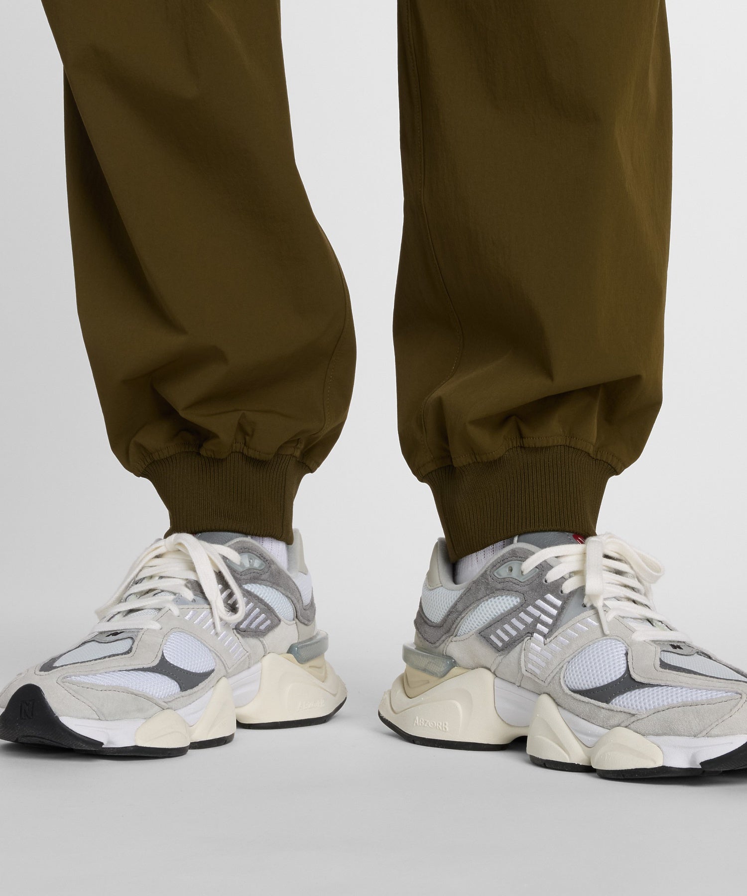 NEW BALANCE/ニューバランス/NB Grey jogger ribbed pants MB61X6WZ