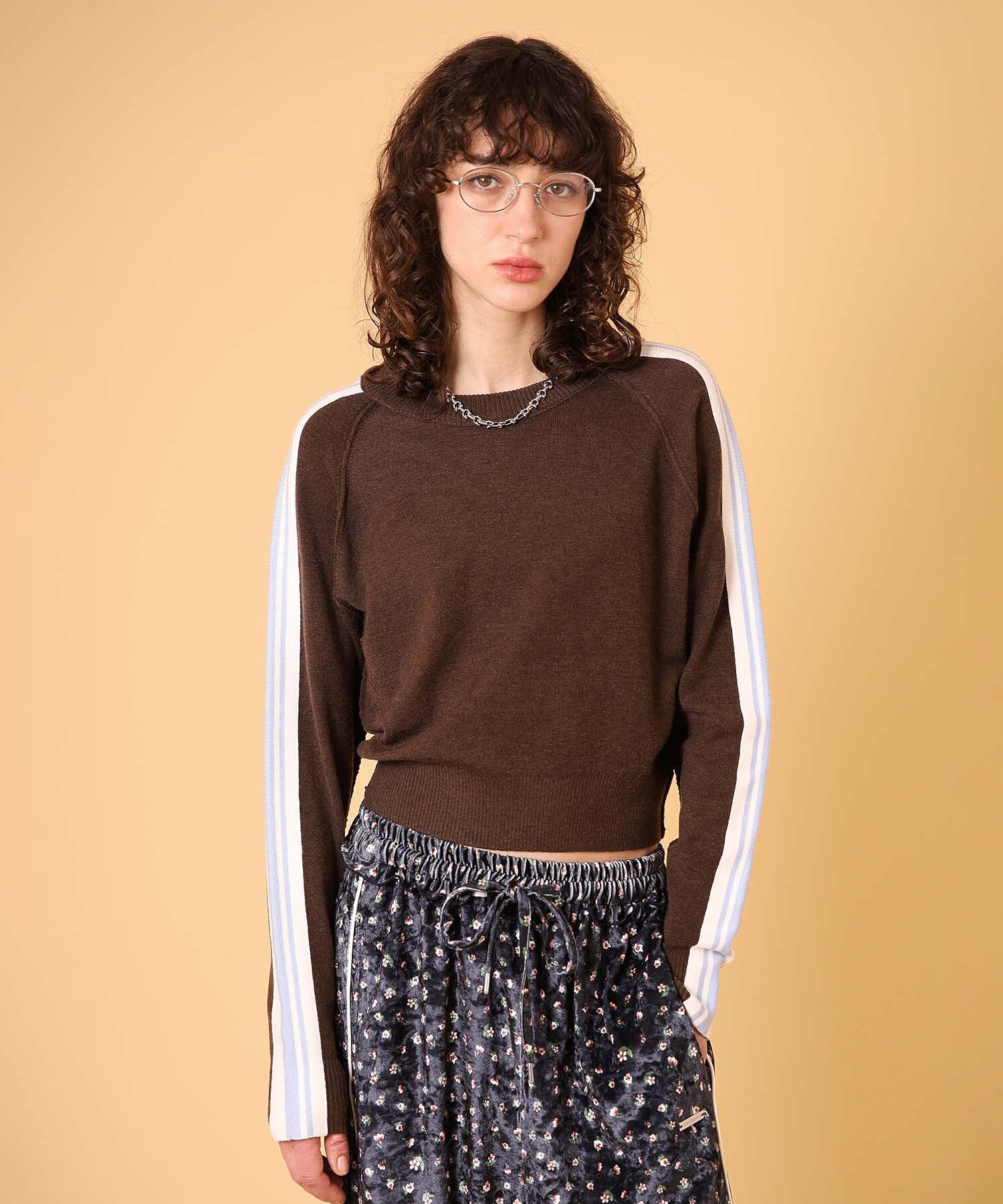 ラインニットプルオーバー