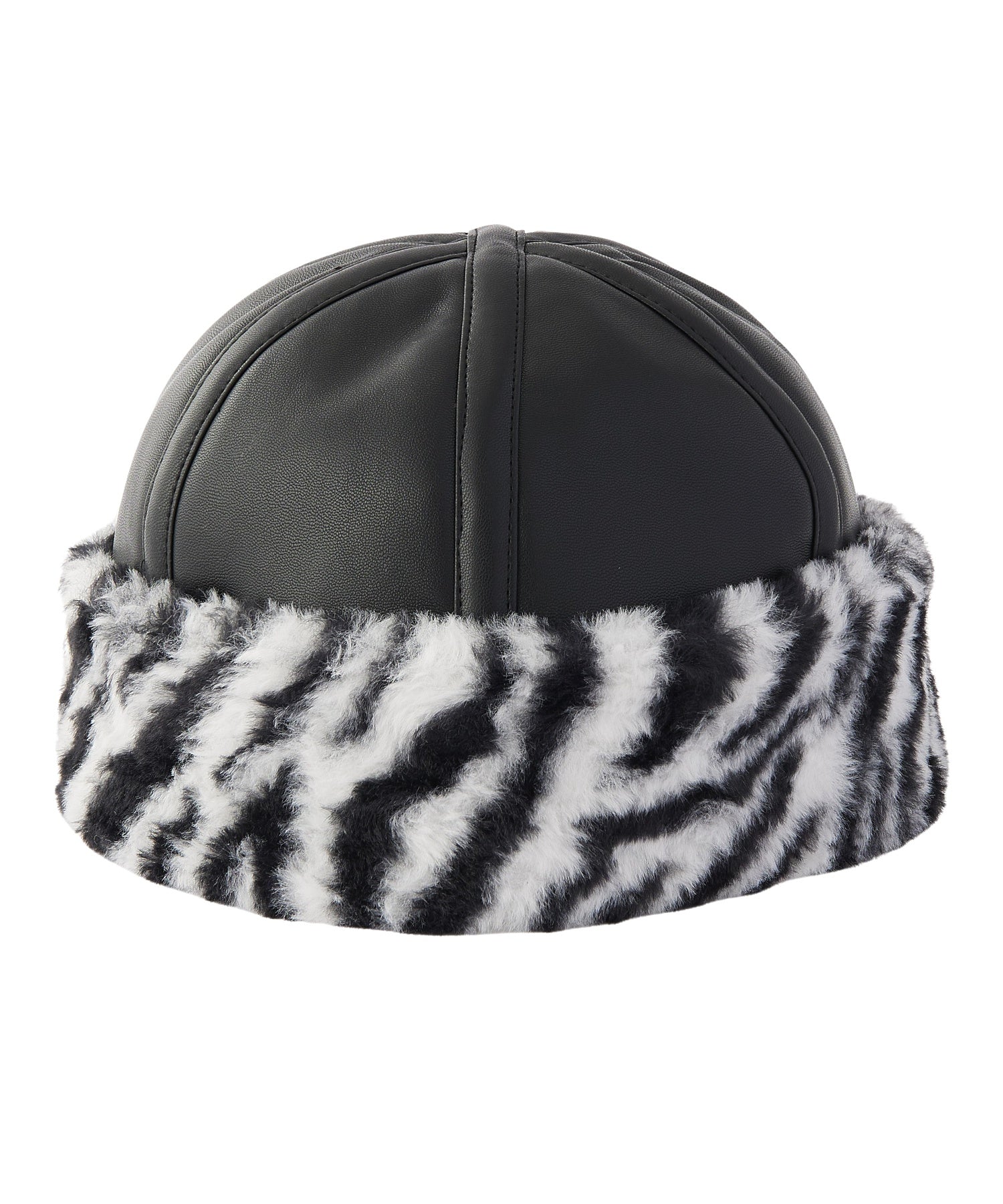 FAUX FUR BRIM HAT