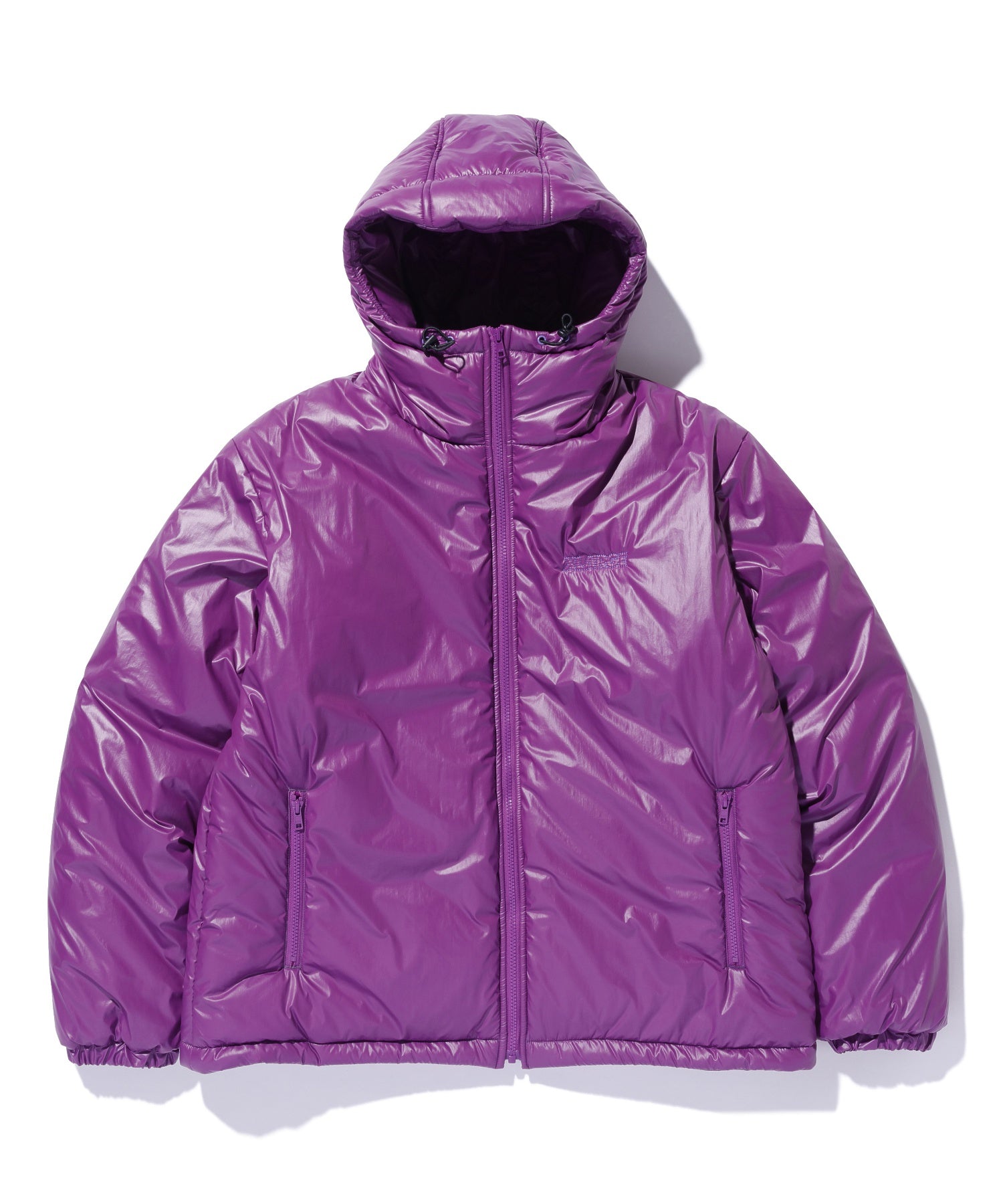 QUILTING LOGO HOODED PUFFER JACKET