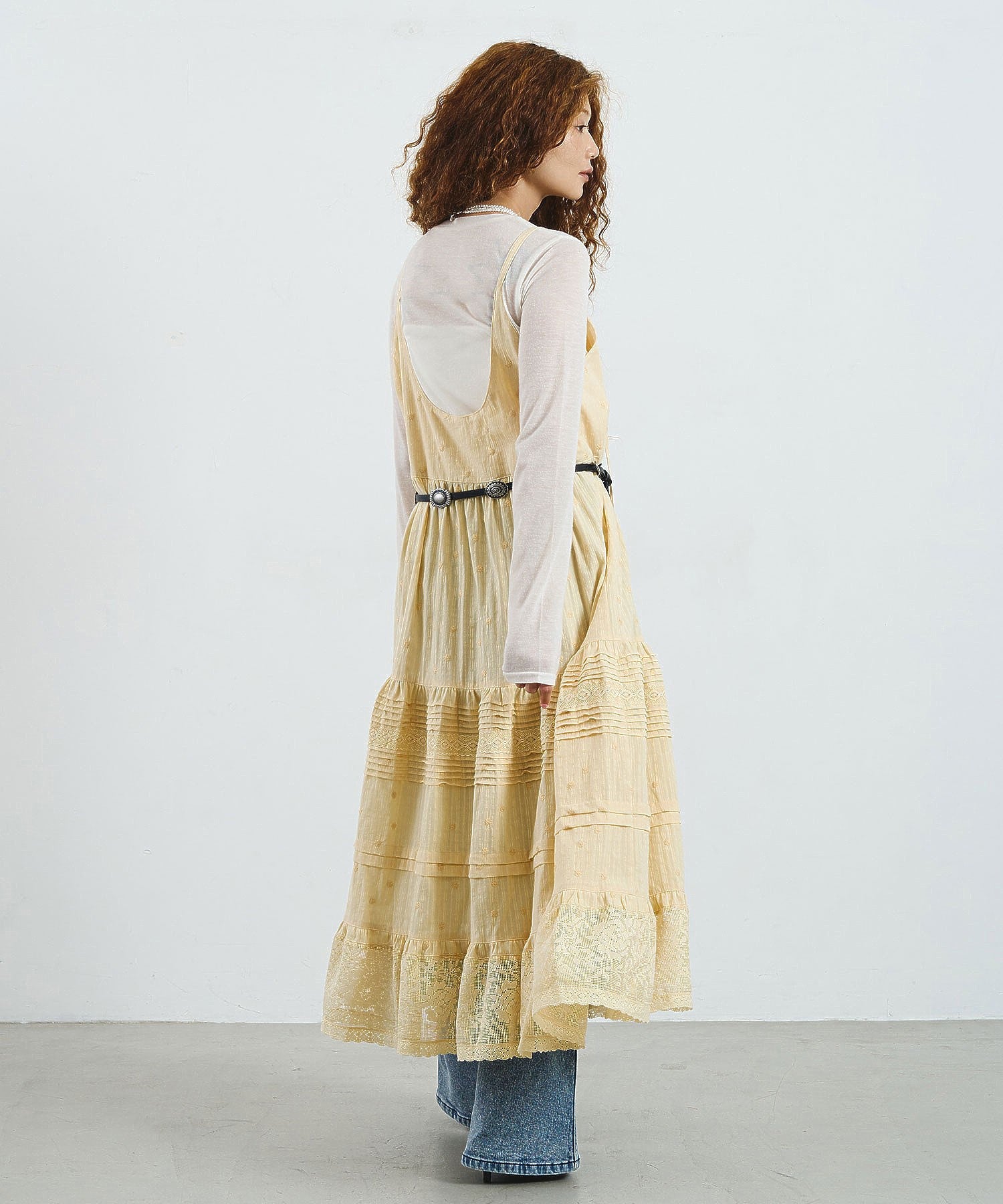 mag.by c/COTTON LACE CAMISOLE DRESS