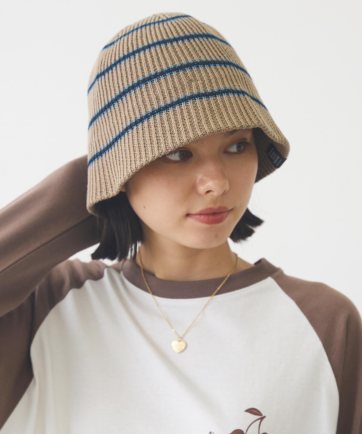 STRIPE KNIT HAT