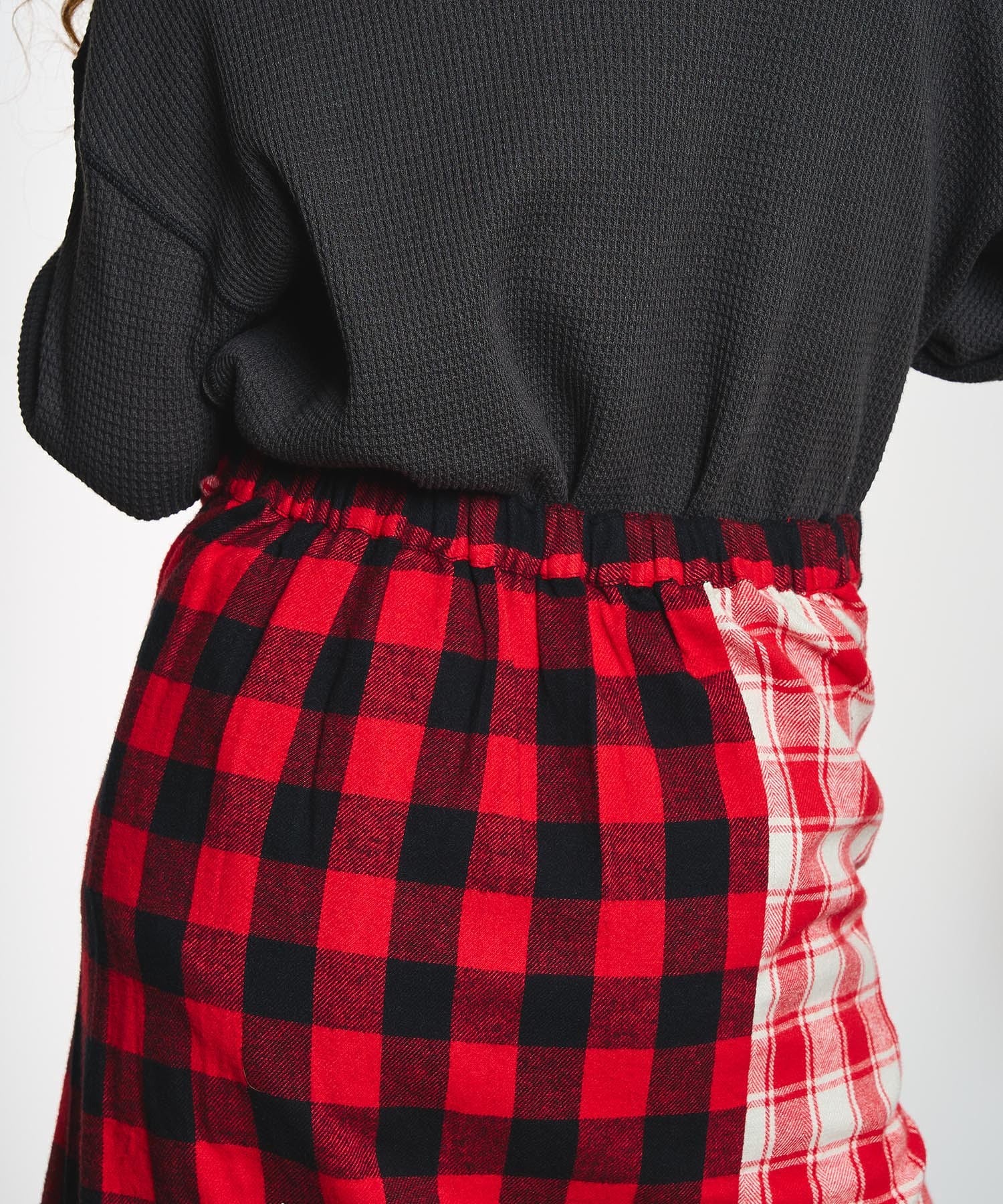 【ROSE BUD別注】INDIA IS BEAUTIFUL and ROSE BUD/FLANNEL MIDDLE SHIRT SKIRT