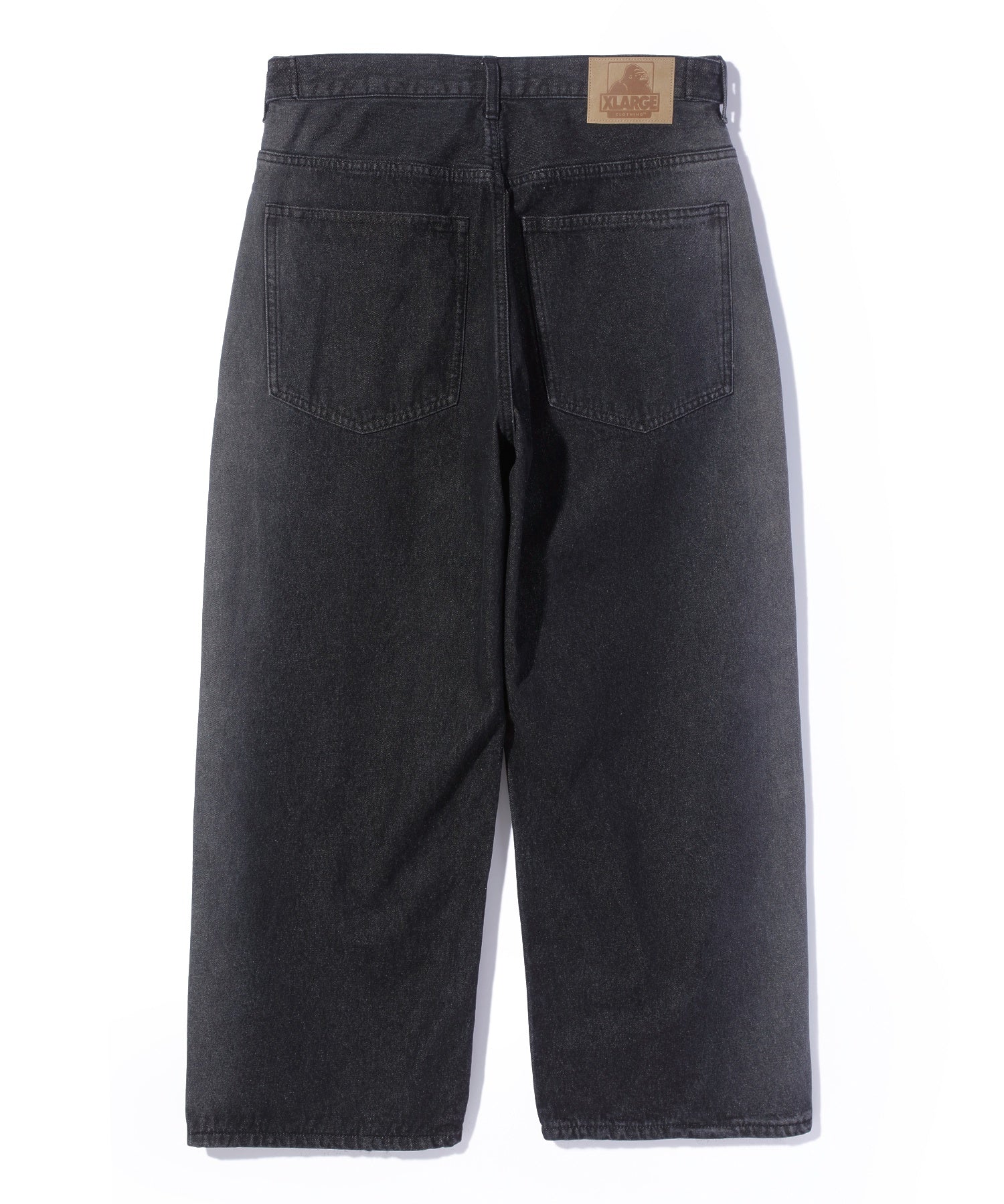 SIDE FADED BAGGY DENIM PANTS