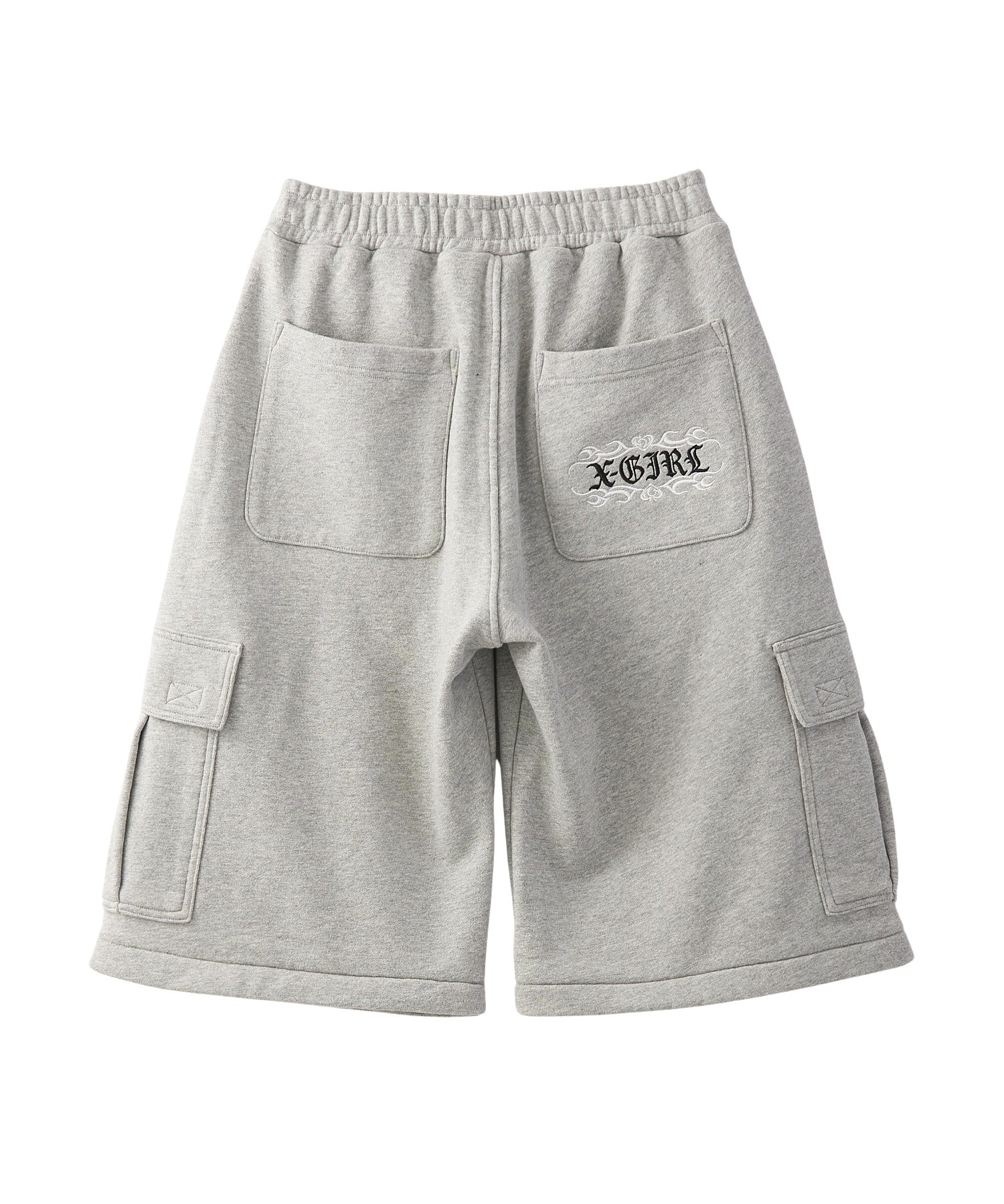 2WAY WIDE LEG CARGO SWEAT PANTS