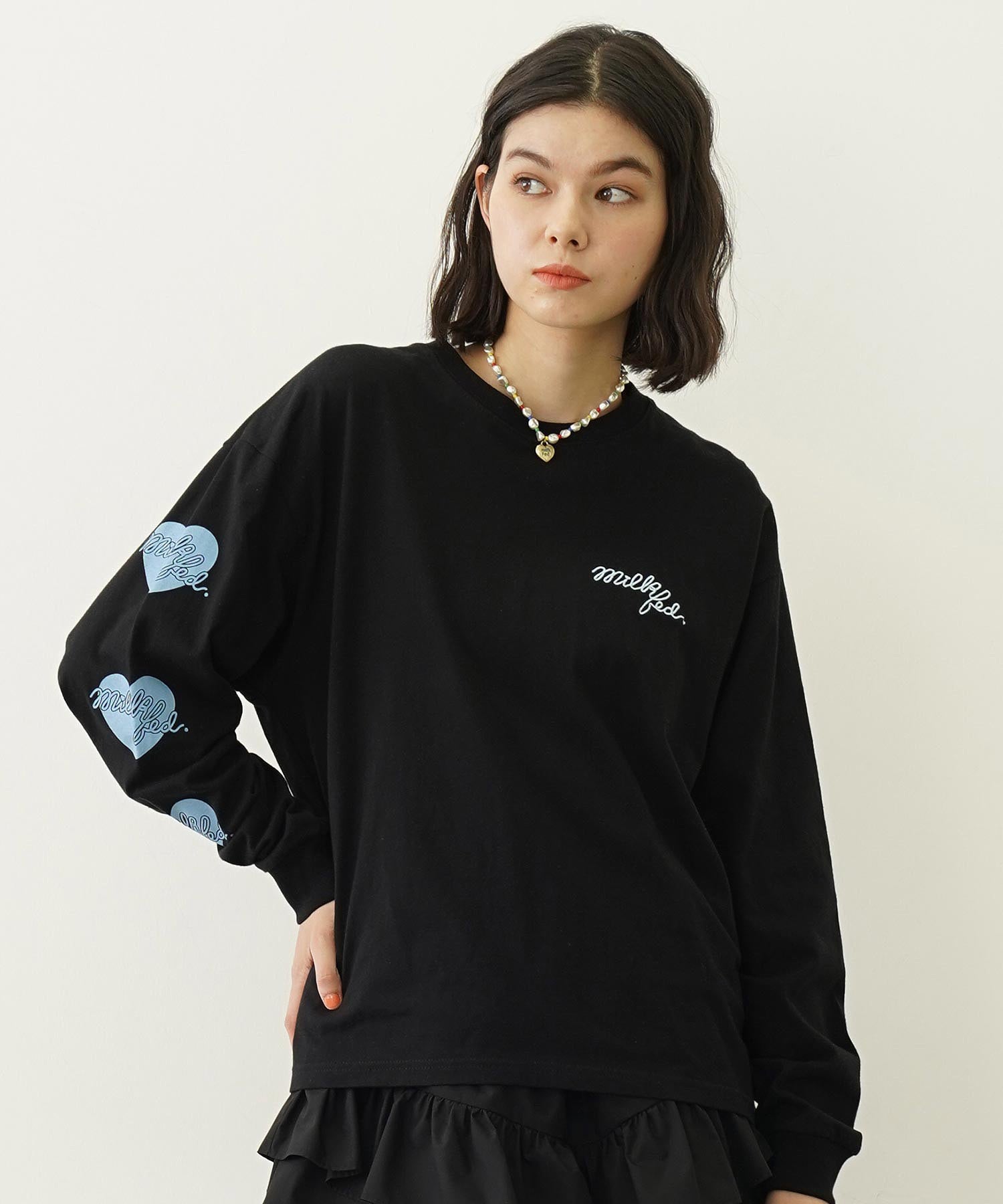 HEART AND PHONE WIDE L/S TEE