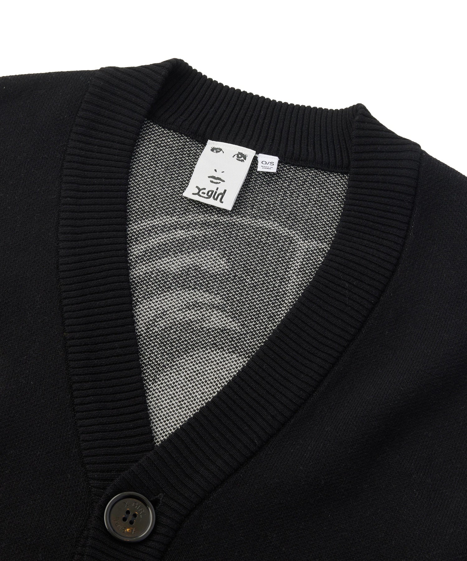 FACE BACK JACQUARD KNIT CARDIGAN