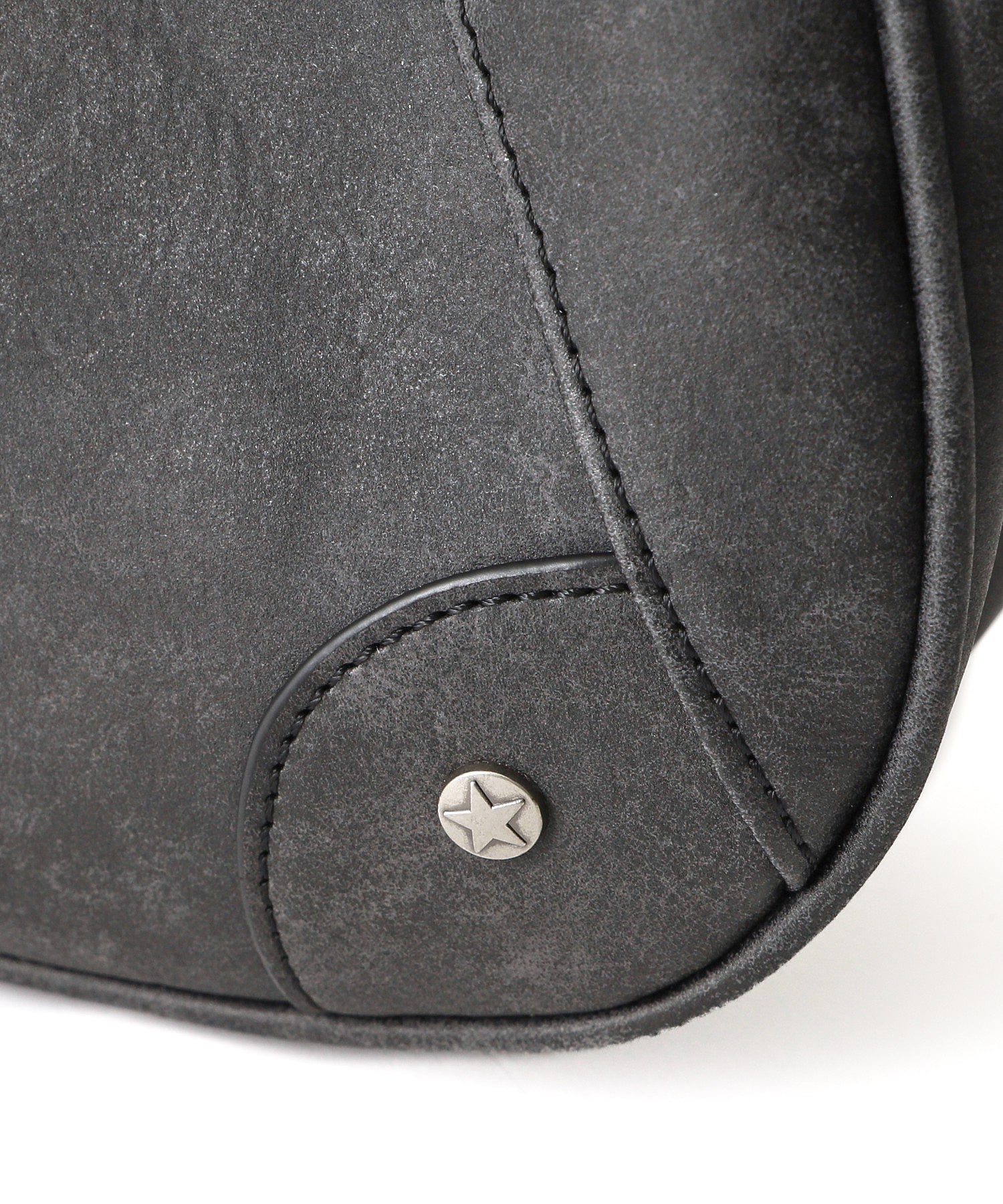 DISTRESSED FAUX LEATHER BELT HAND BAG