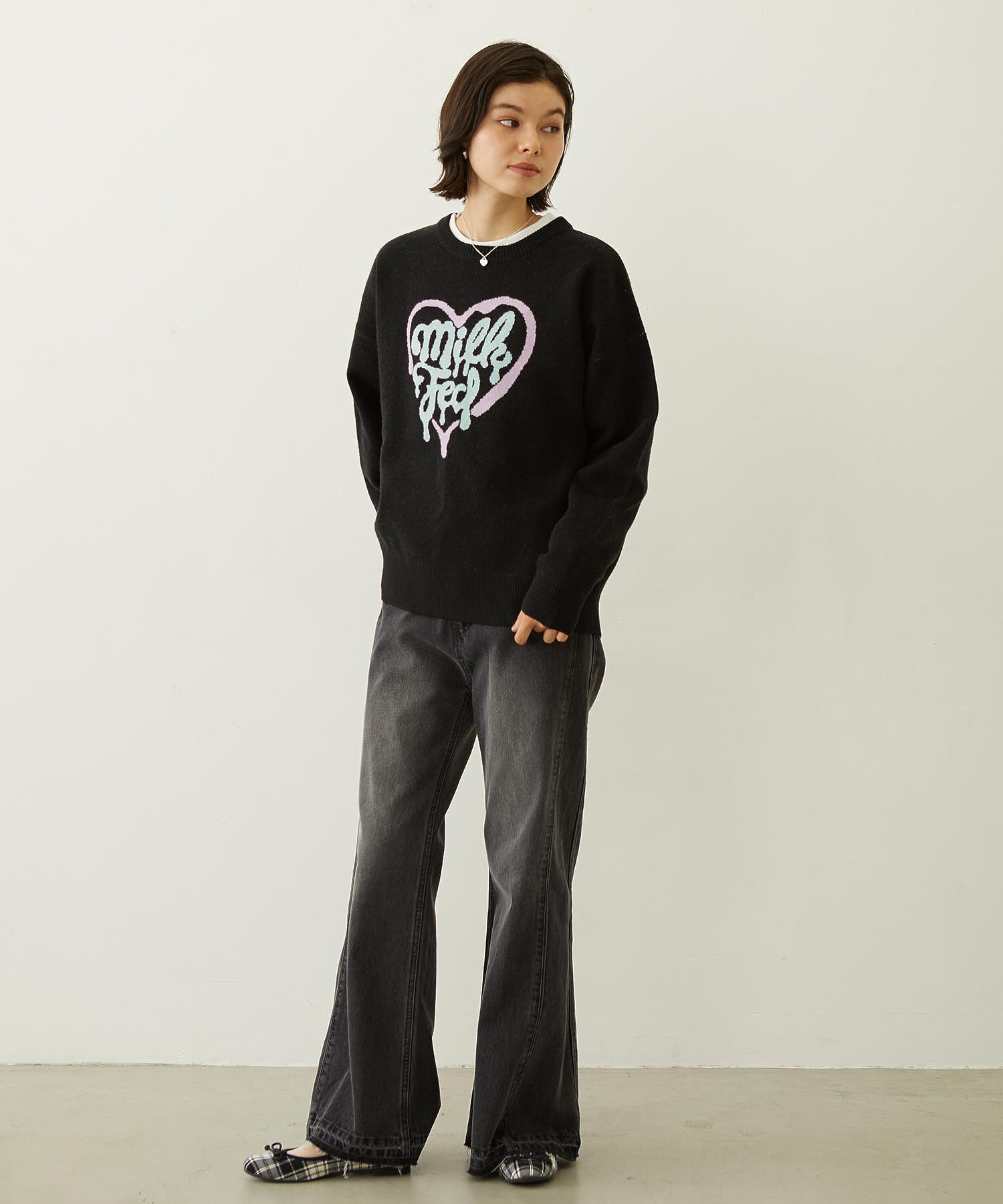 MELTY HEART KNIT TOP