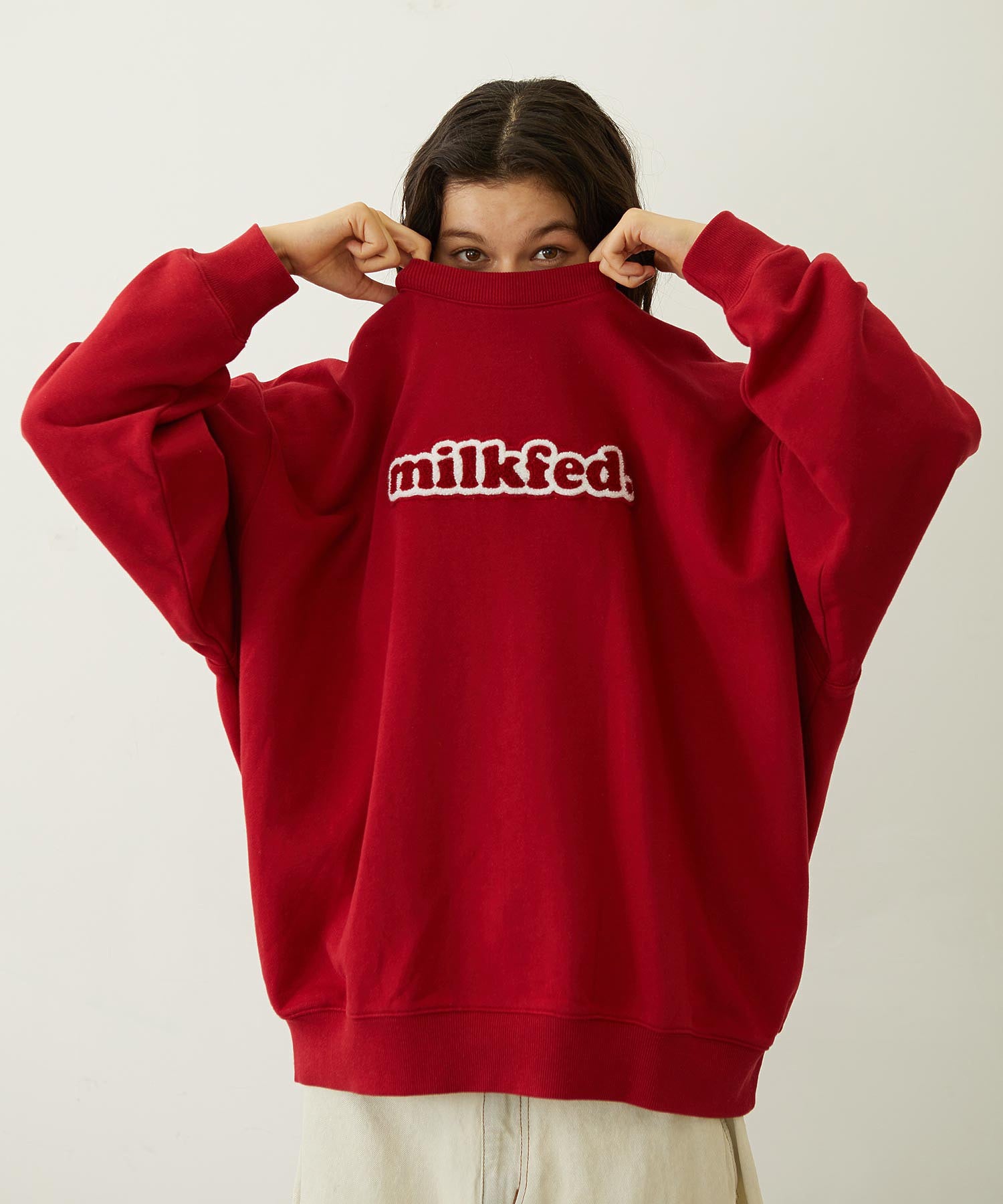 COOPER LOGO WIDE CREW SWEAT TOP