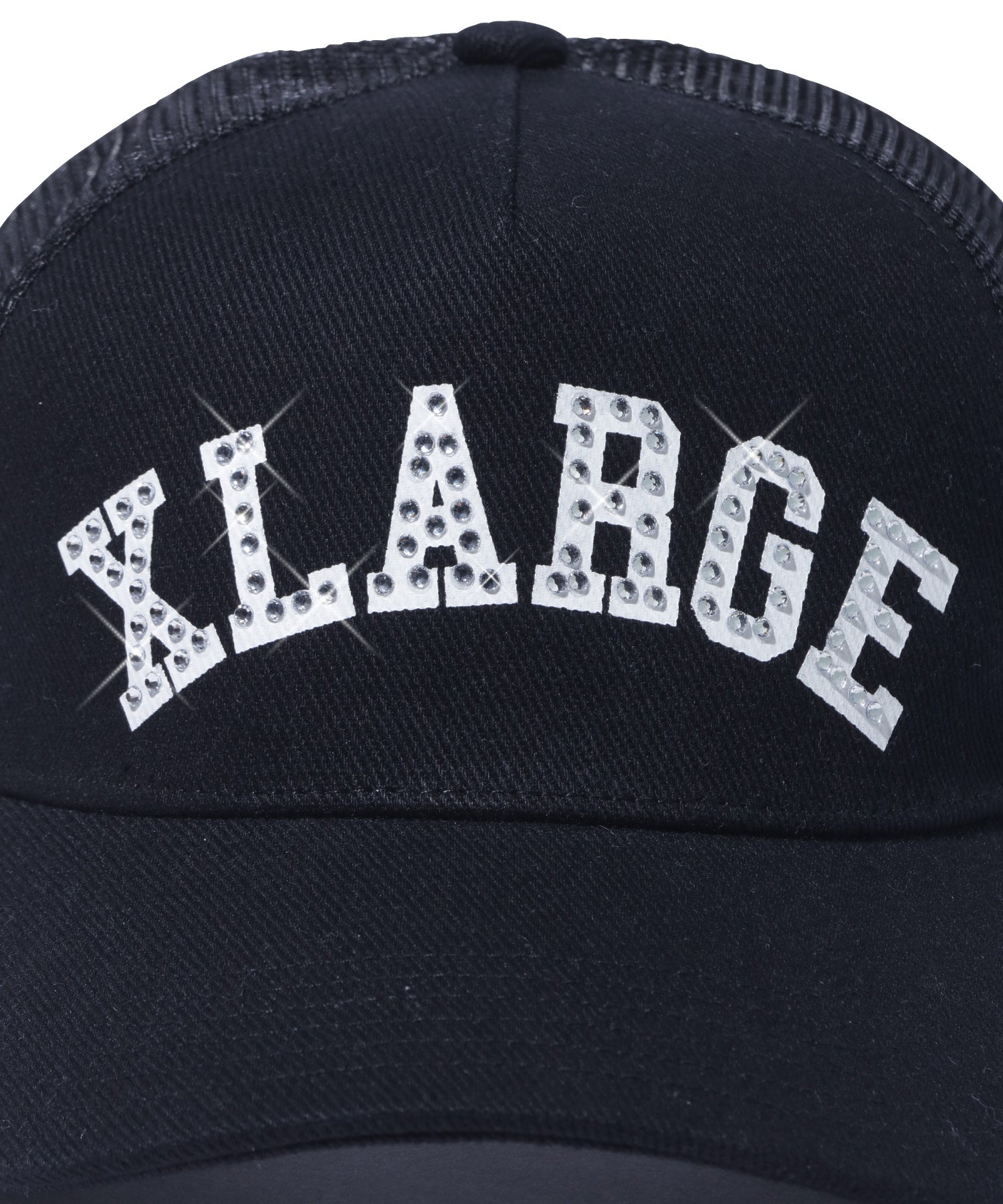 RHINESTONE LOGO MESH CAP